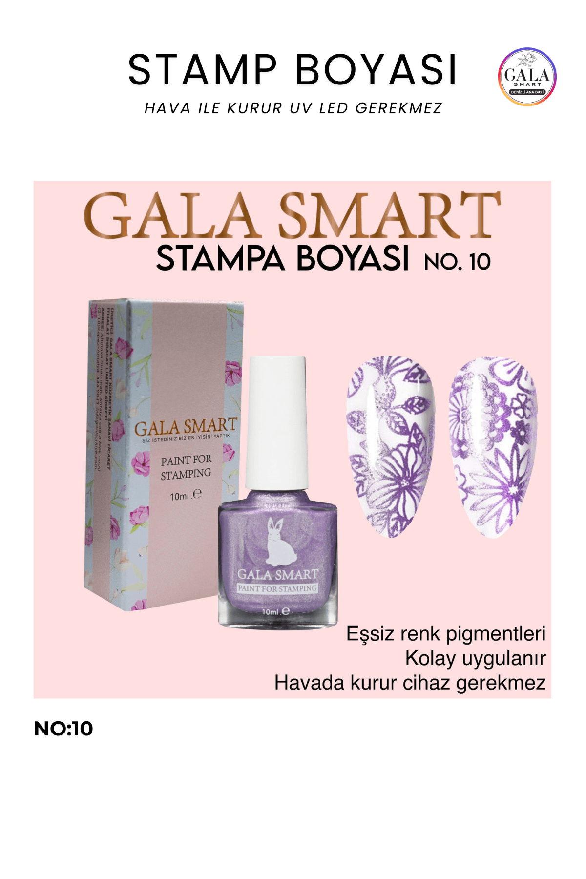 Stamp Boyası - 10 LİLA