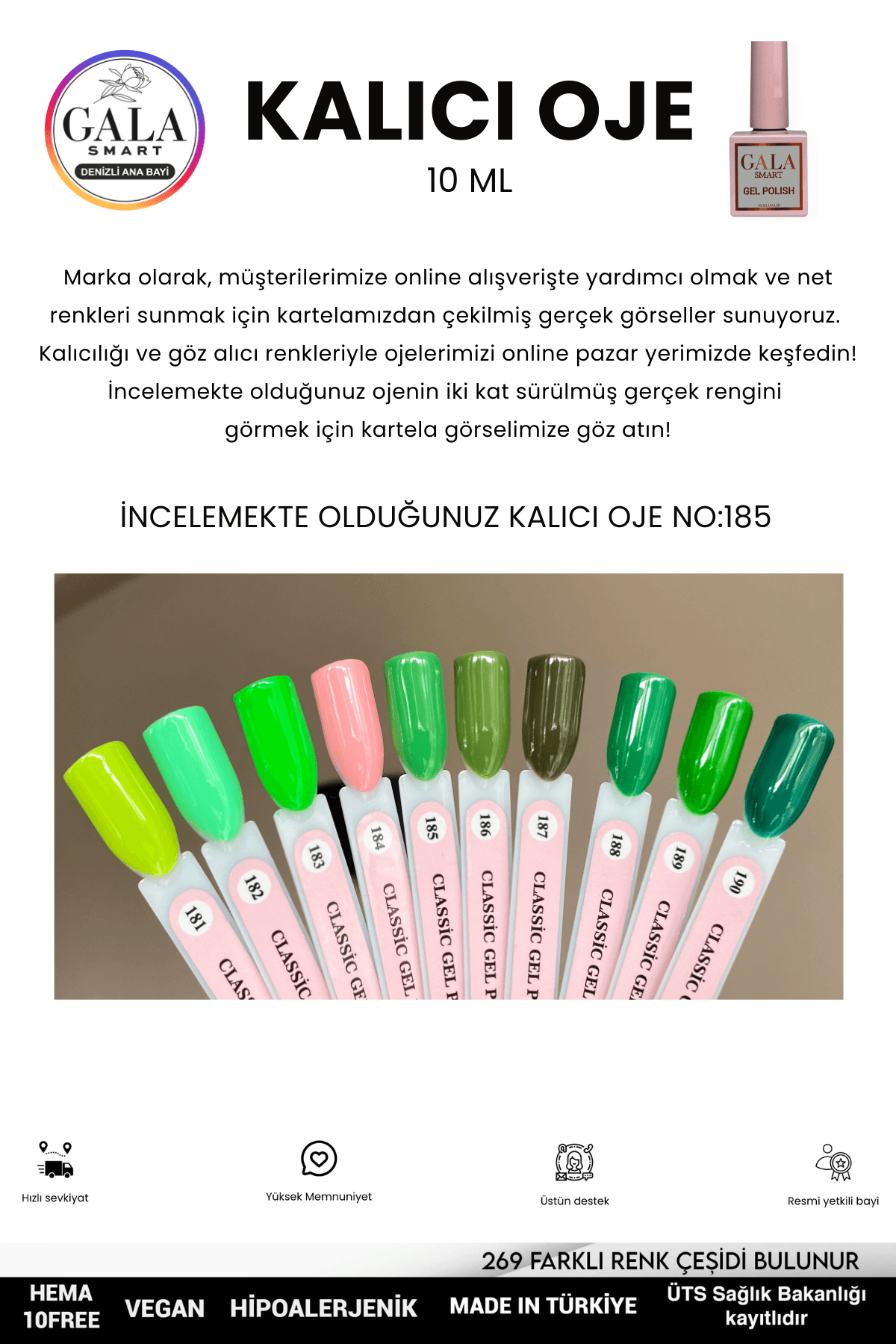 YEŞİL KALICI OJE 10 ML