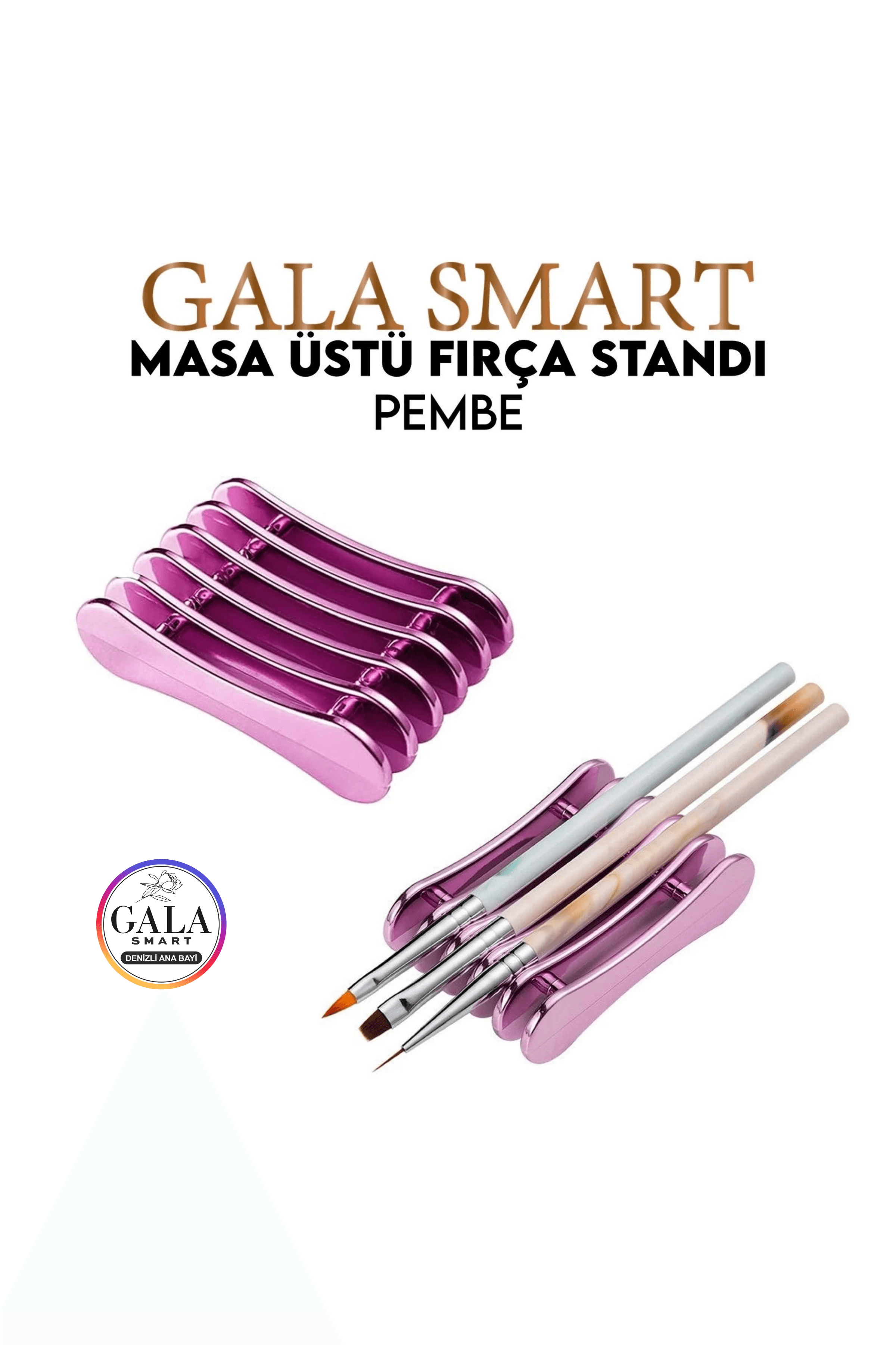 Fırça Standı - FIRÇA STANDI PEMBE
