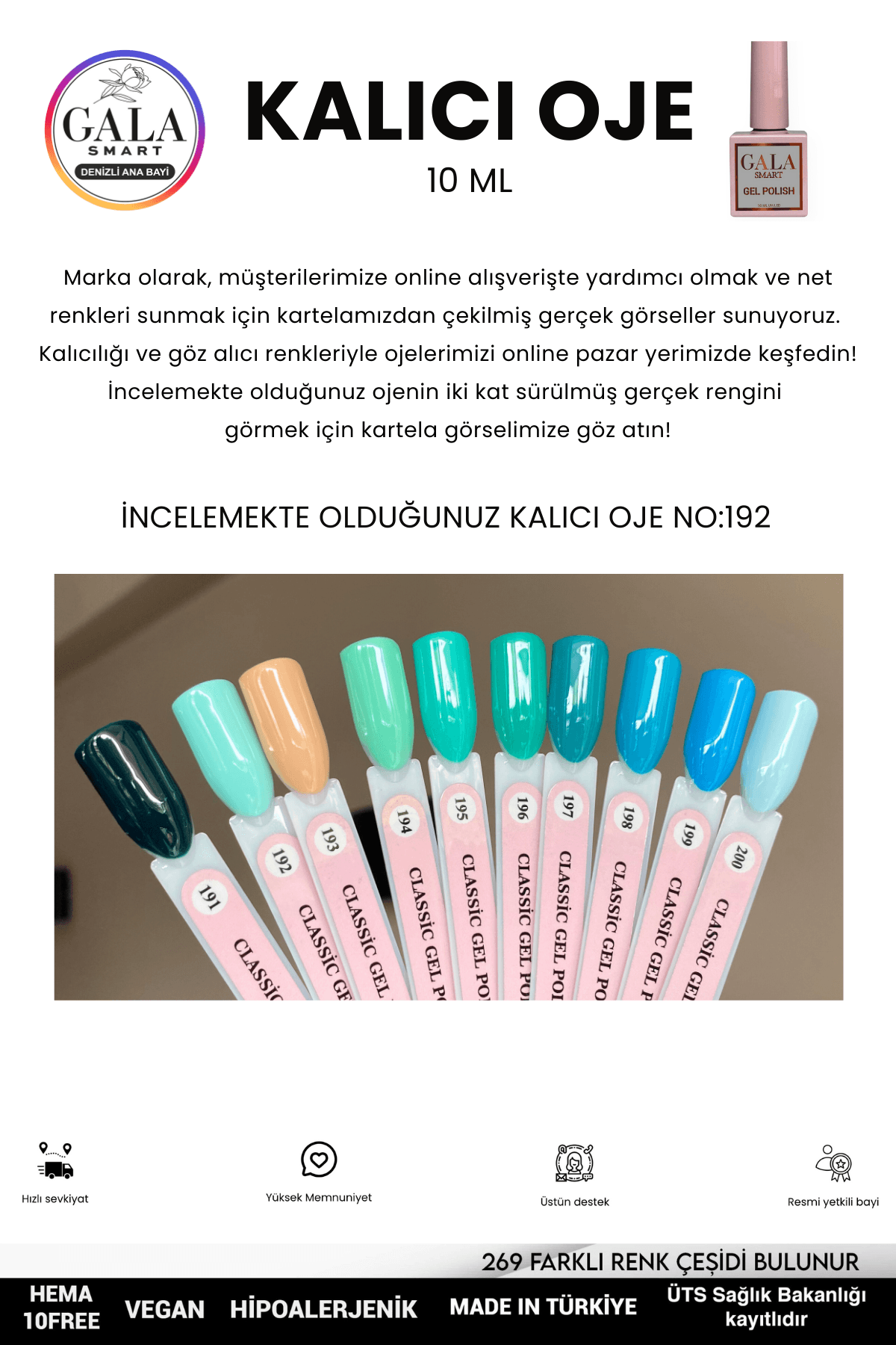 MAVİ KALICI OJE 10 ML