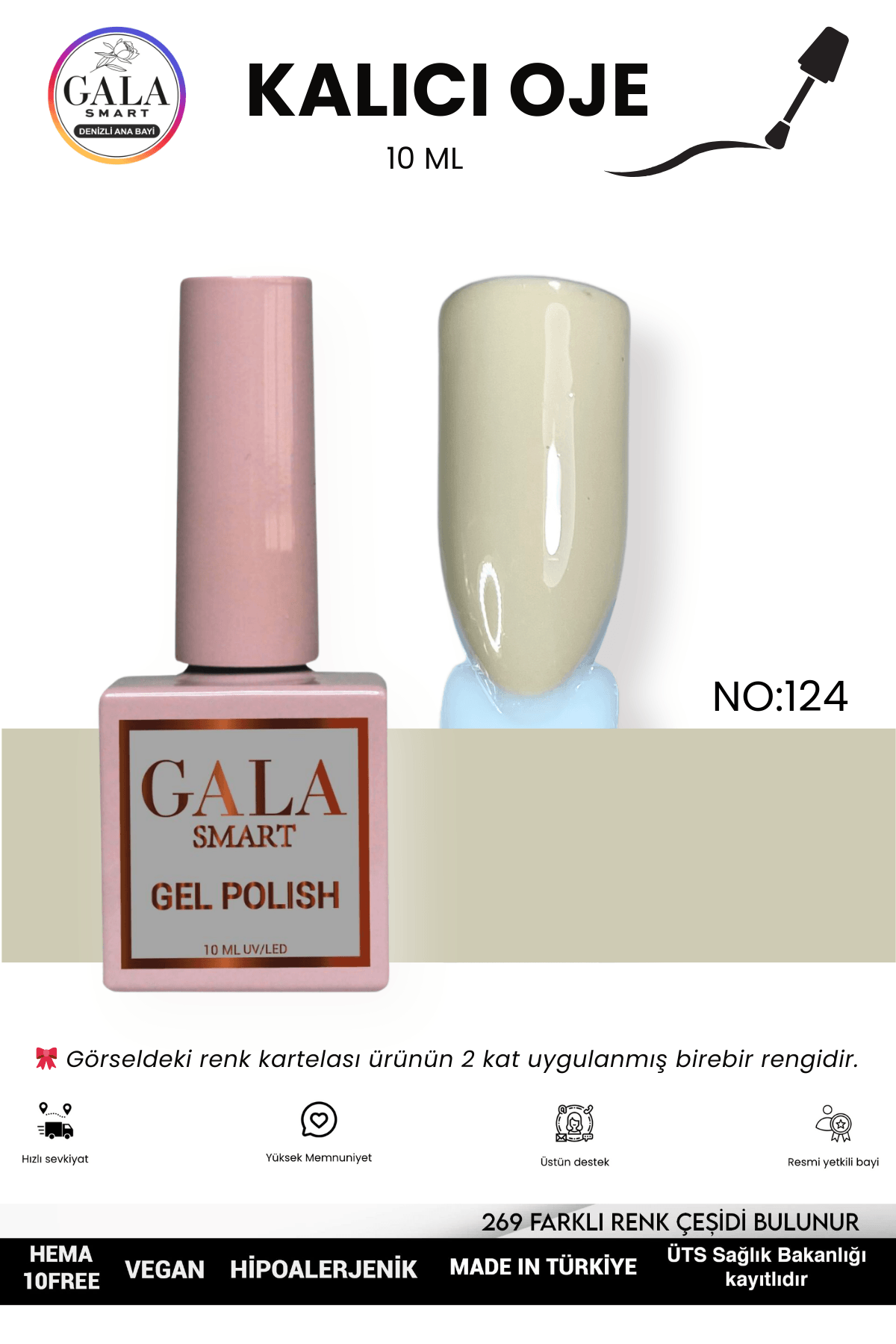 DOĞAL TONLU KALICI OJE 10 ML  - 124