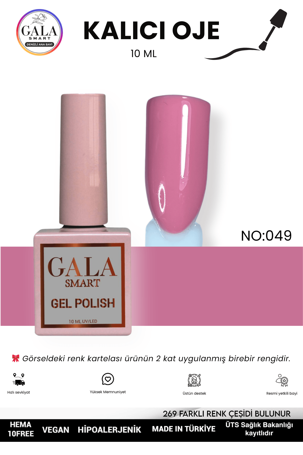 PEMBE KALICI OJE 10 ML - 049