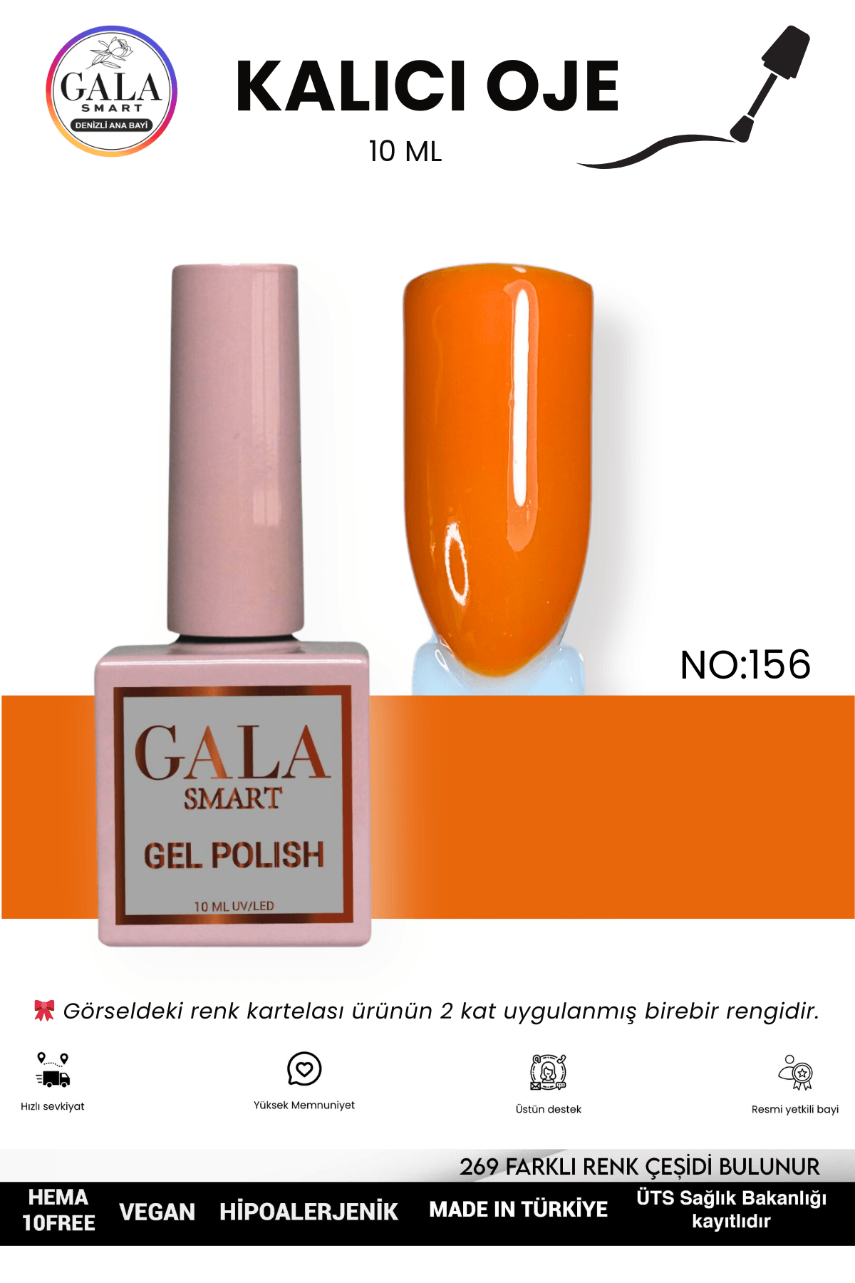 TURUNCU KALICI OJE 10 ML - 156