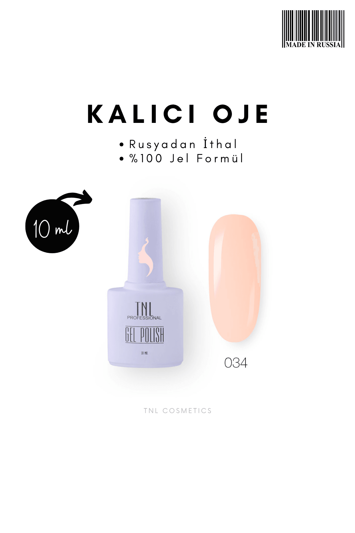 TNL Kalıcı Oje 10 ML - 034