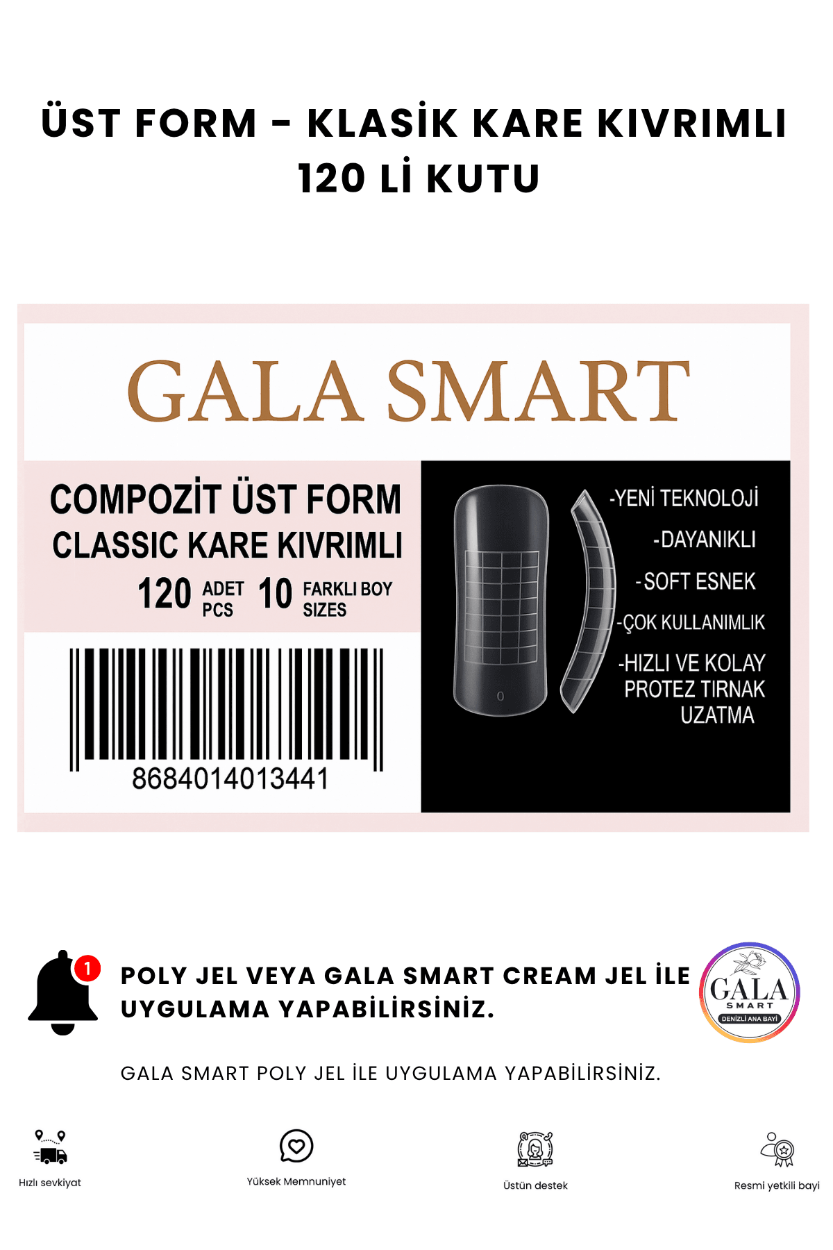 Üst Form Dual Form Tips - KARE KIVRIMLI 120