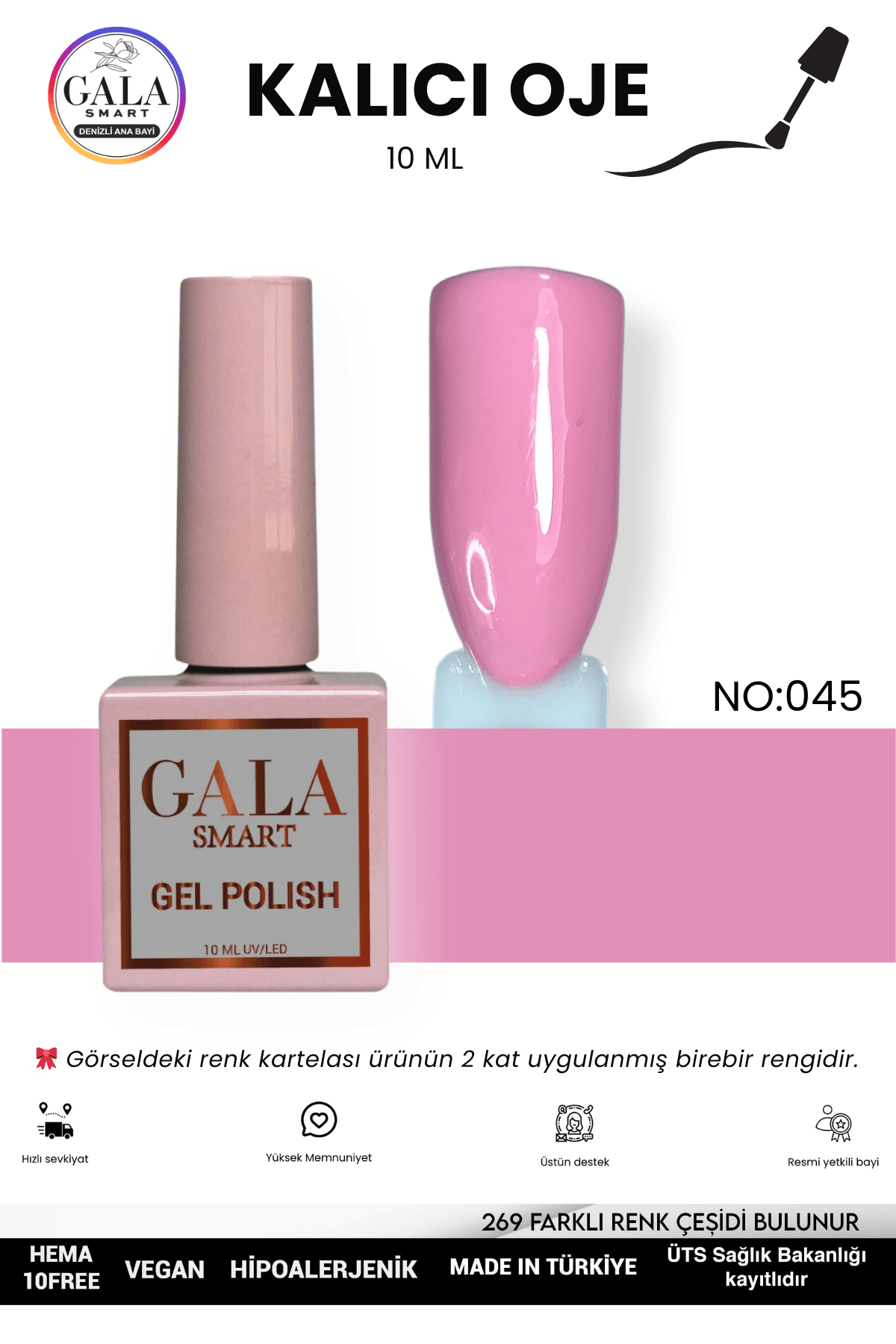 PEMBE KALICI OJE 10 ML - 045