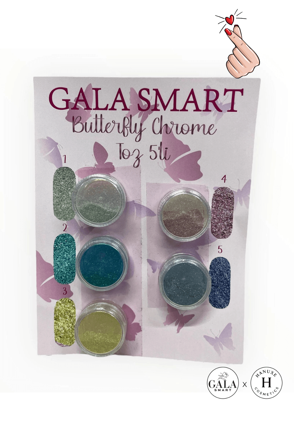 KROM TOZ SETİ  - BUTTERFLY KROM SET