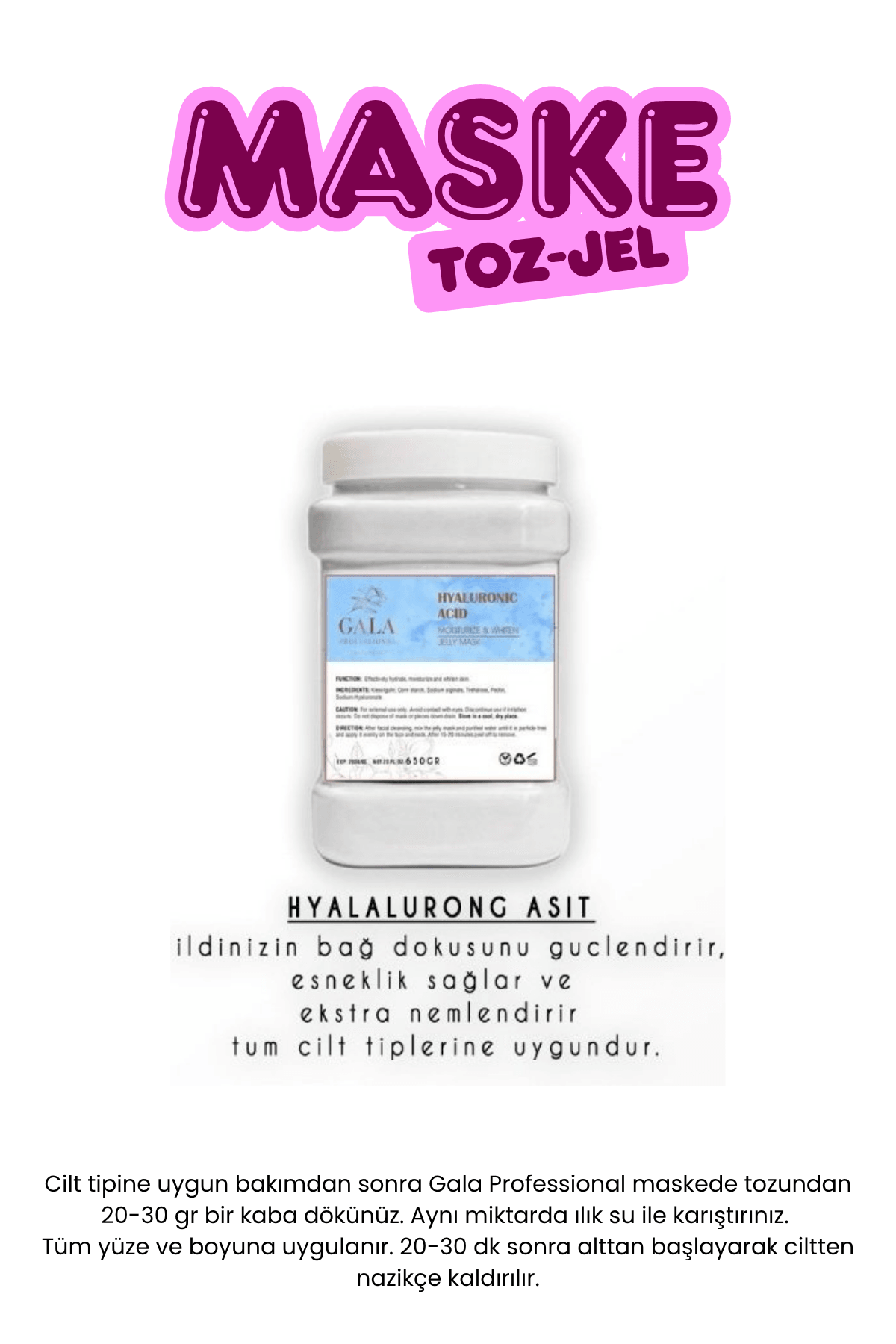PEEL OFF TOZ JEL MASKE 680 GR - HYALURANIC