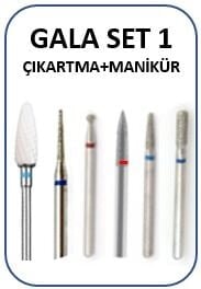 MANİKÜR PEDİKÜR TEMEL UÇ SET EKONOMİK PAKET - TEMEL UÇ SET NO:1