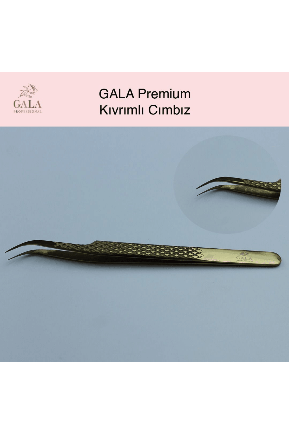 İPEK KİRPİK CIMBIZI - KIVRIMLI GOLD