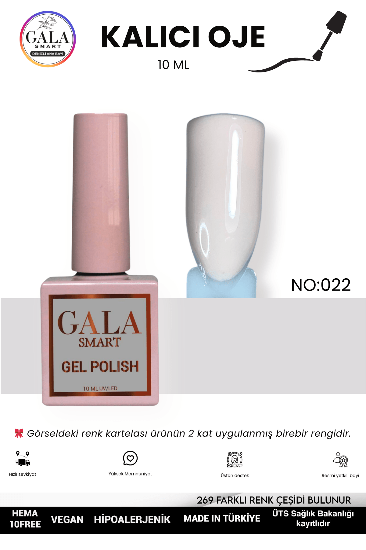 DOĞAL TONLU KALICI OJE 10 ML  - 022