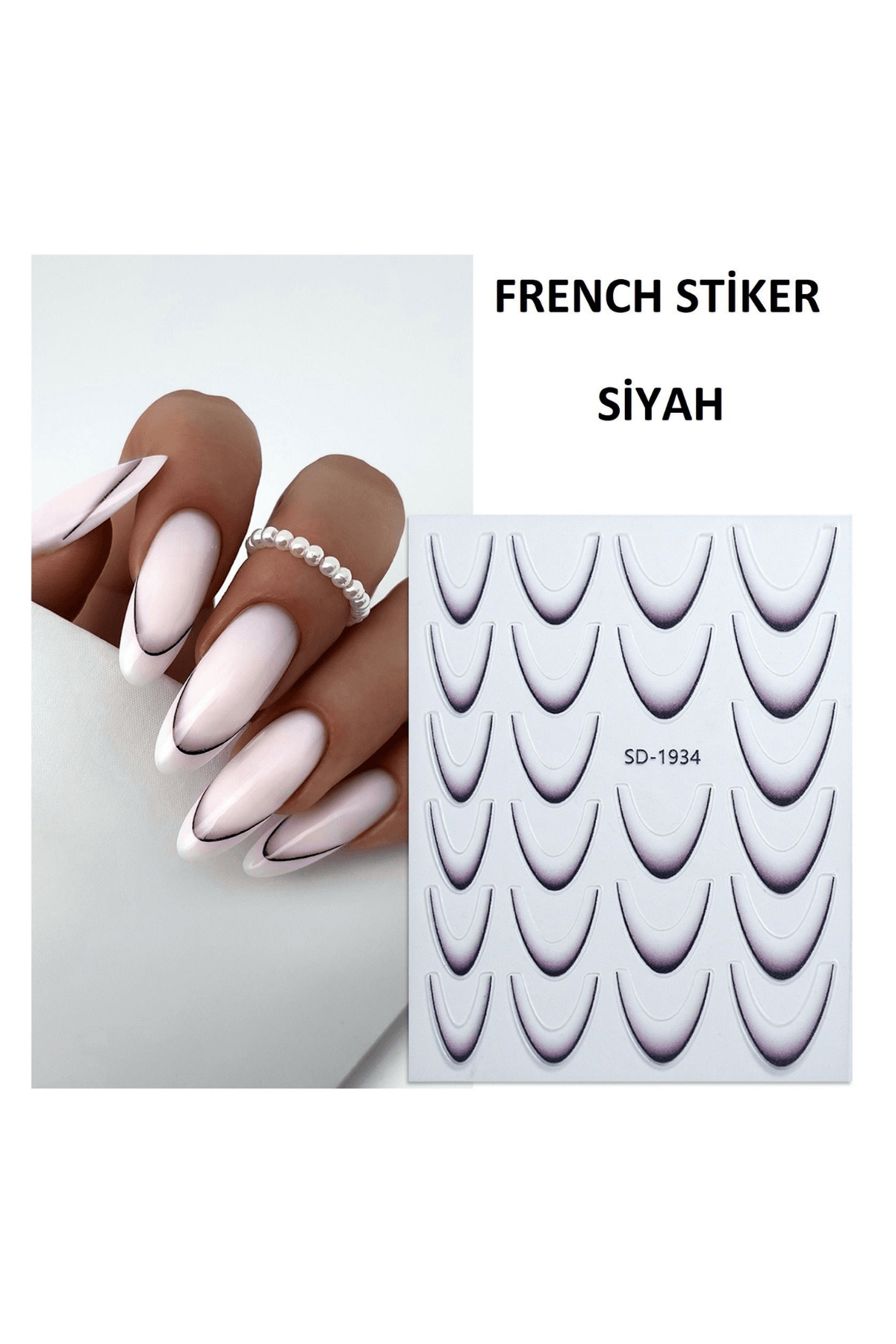 FRENCH STICKER SİYAH