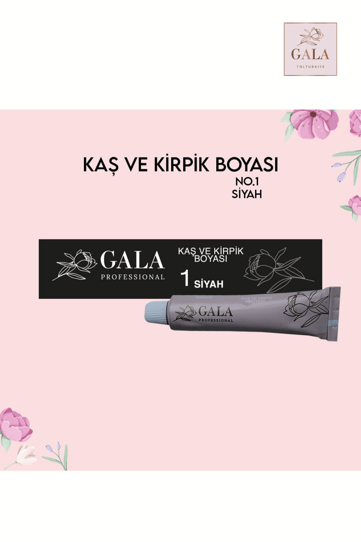 GALA KAŞ KİRPİK BOYASI 15 ML - NO:1 SİYAH