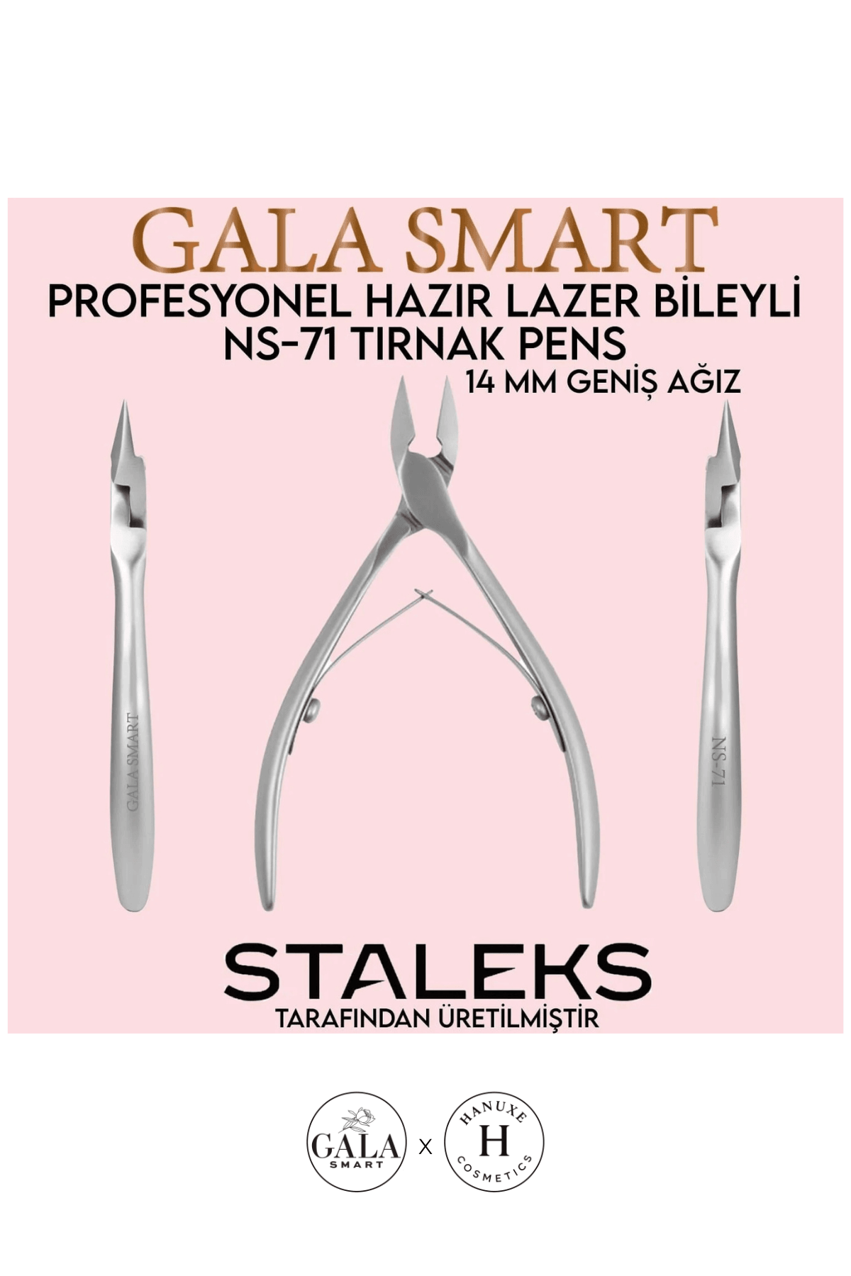 MANİKÜR PEDİKÜR PENS STALEKS ÜRETİMİ - 14 MM PENS NS-71
