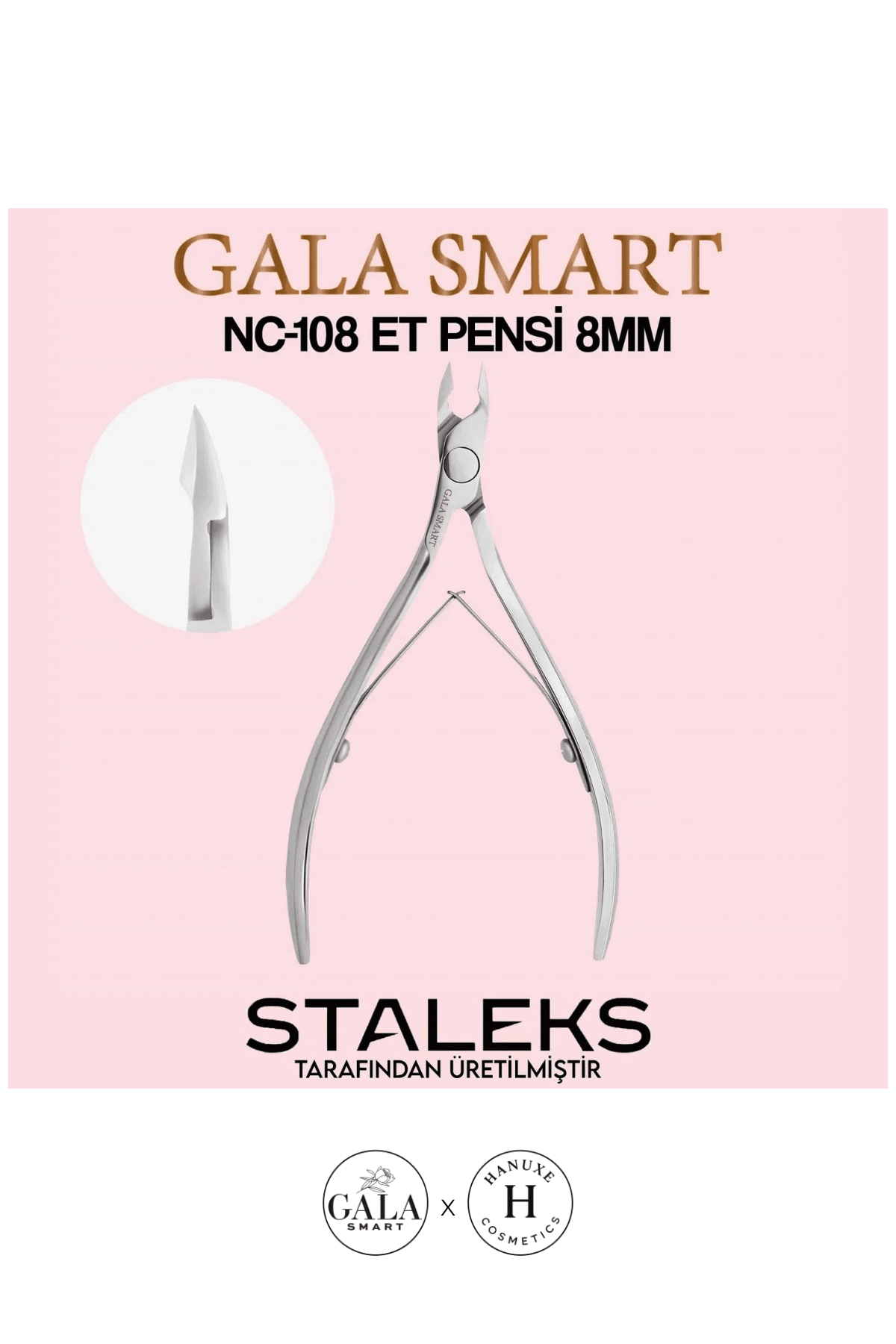 MANİKÜR PEDİKÜR PENS STALEKS ÜRETİMİ - 8 MM PENS NC-108