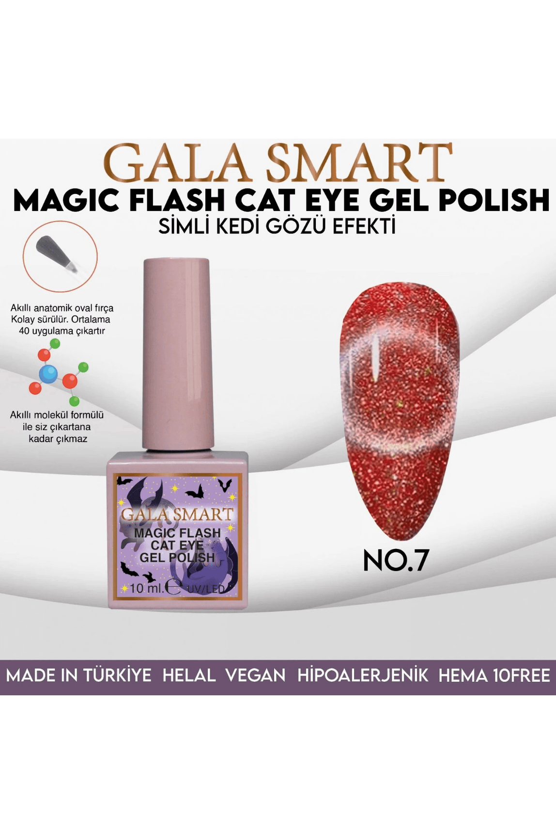 GALA SİMLİ KEDİ GÖZÜ KALICI OJE  - MAGIC FLASH 7