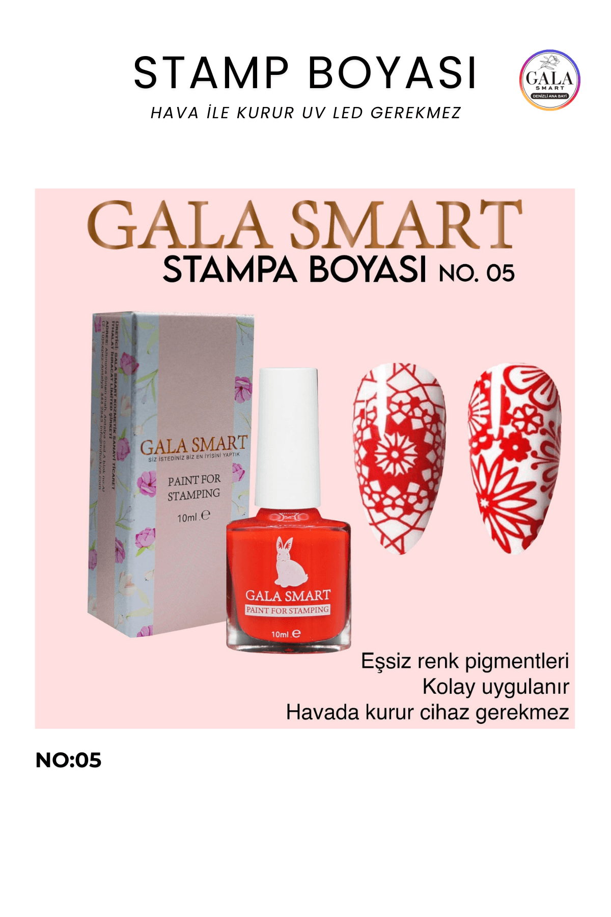 Stamp Boyası - 05 KIRMIZI