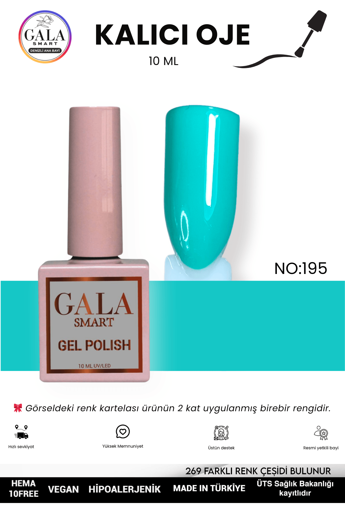 MAVİ KALICI OJE 10 ML - 195