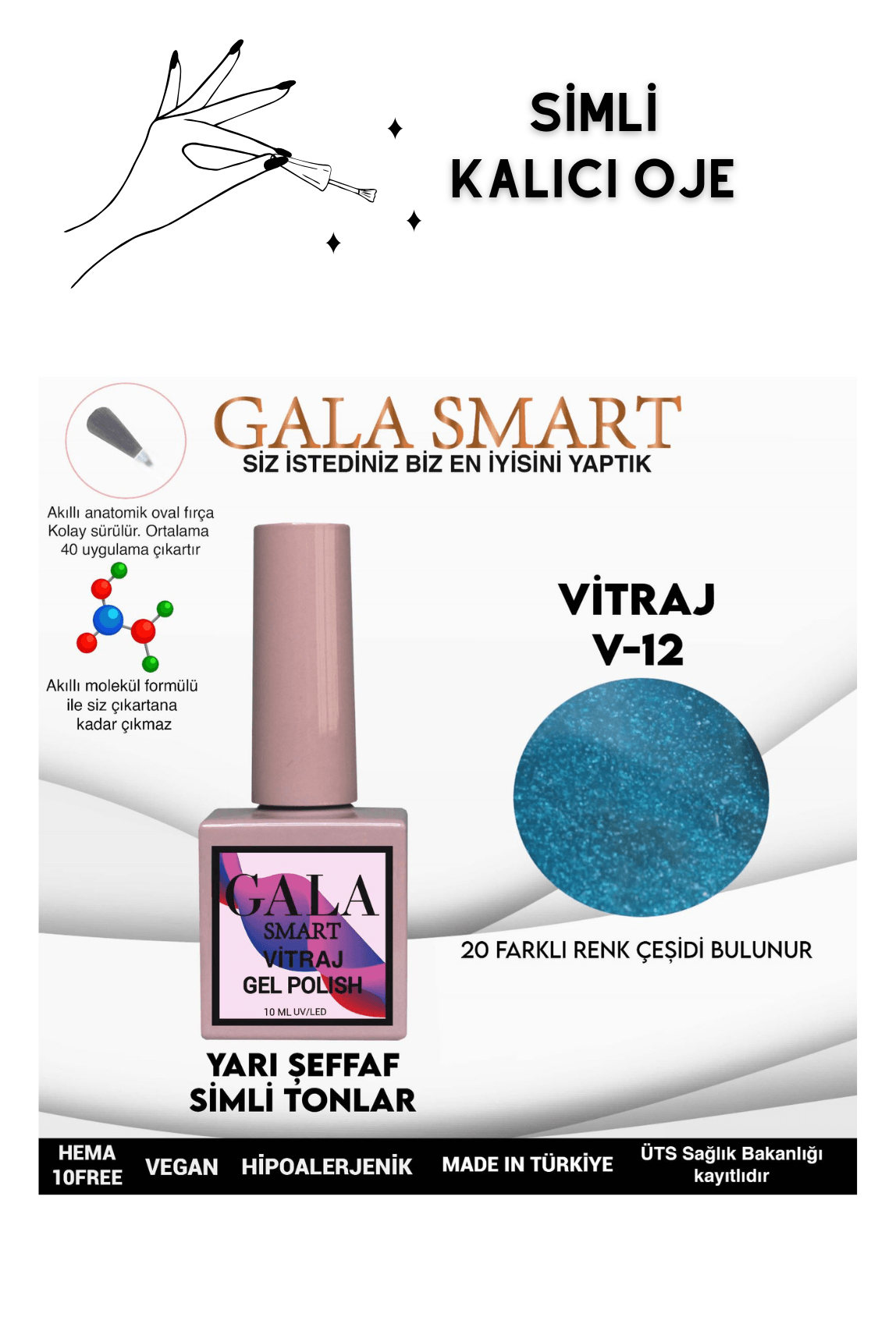 YARI ŞEFFAF SİMLİ VITRAJ KALICI OJE - 12