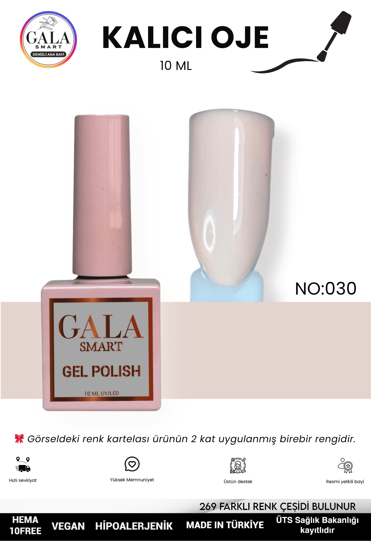 DOĞAL TONLU KALICI OJE 10 ML  - 030