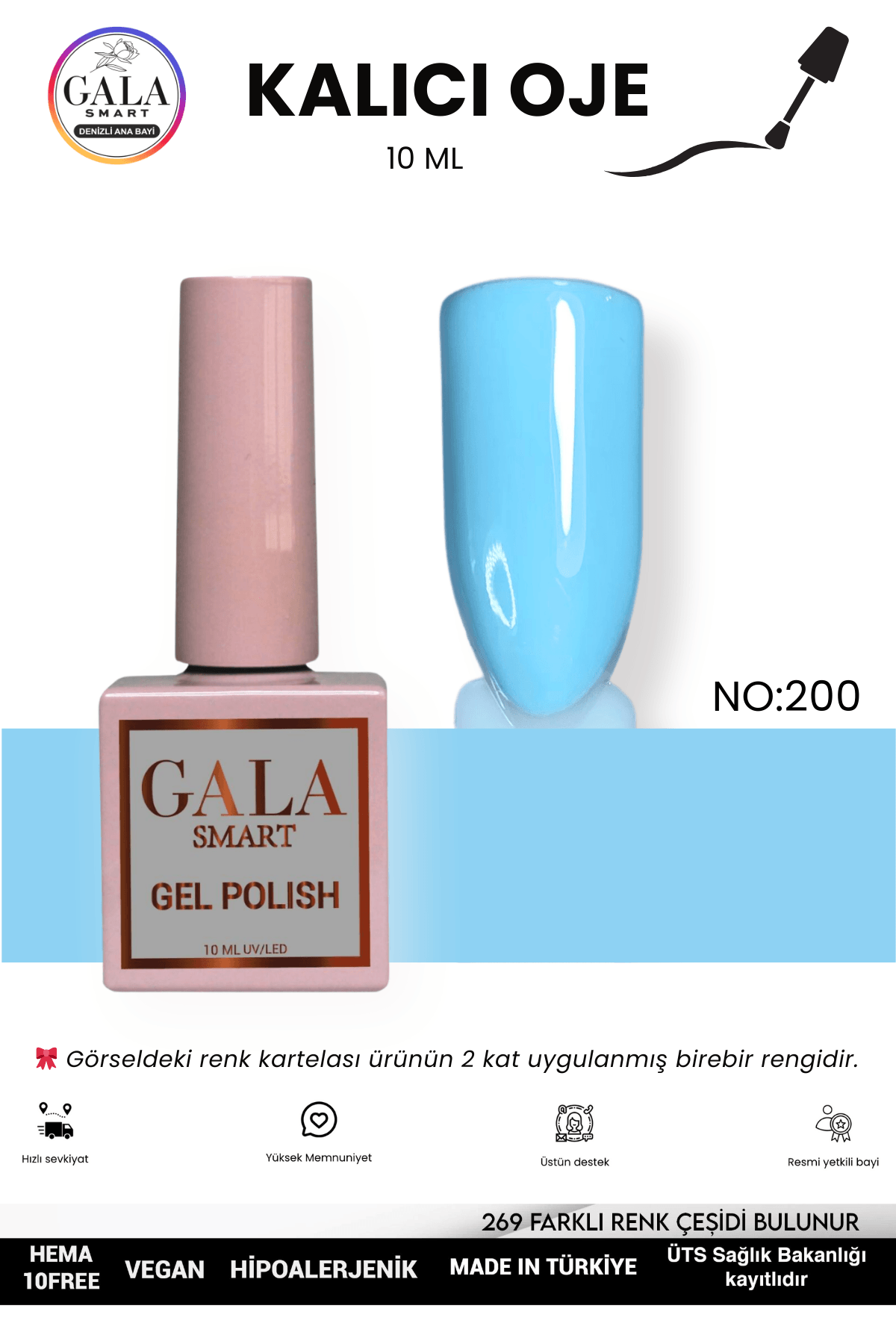 MAVİ KALICI OJE 10 ML - 200