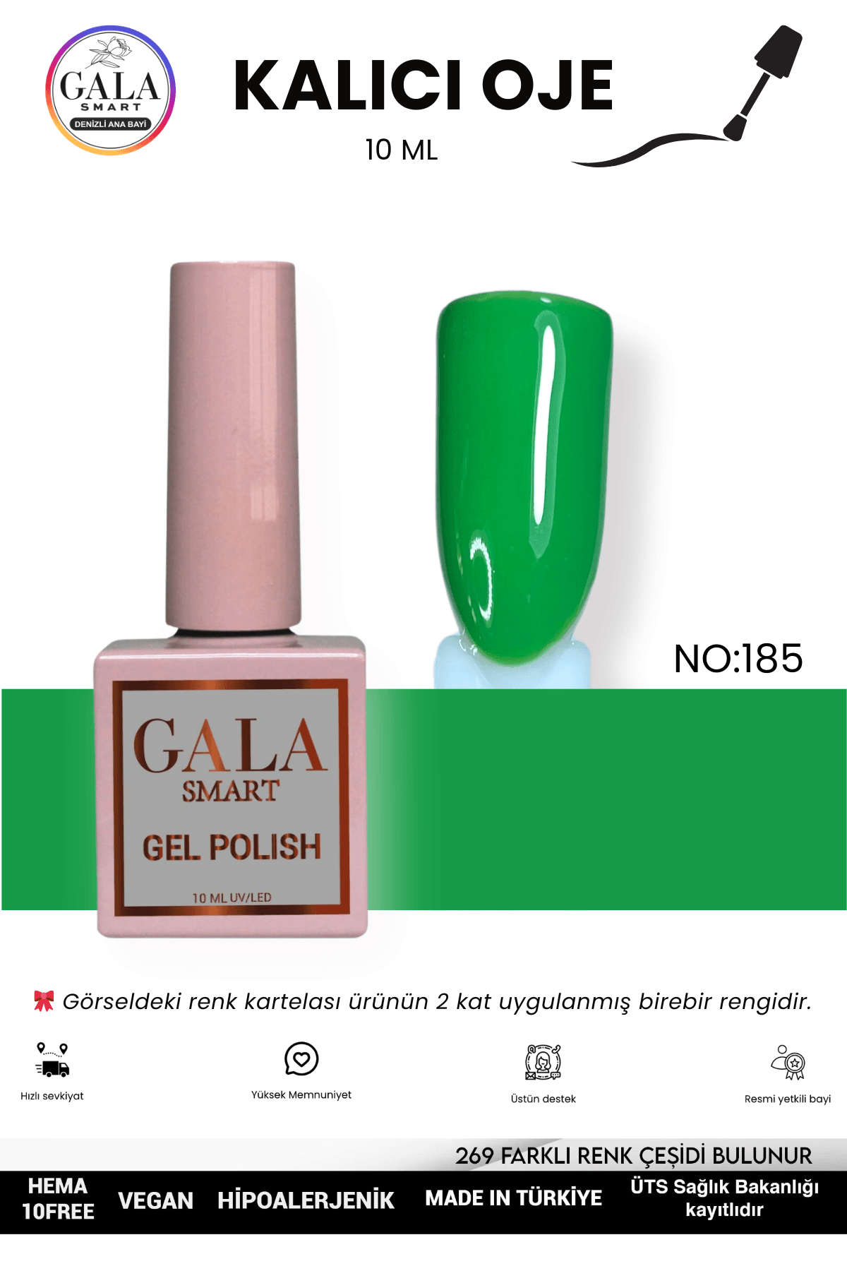 YEŞİL KALICI OJE 10 ML