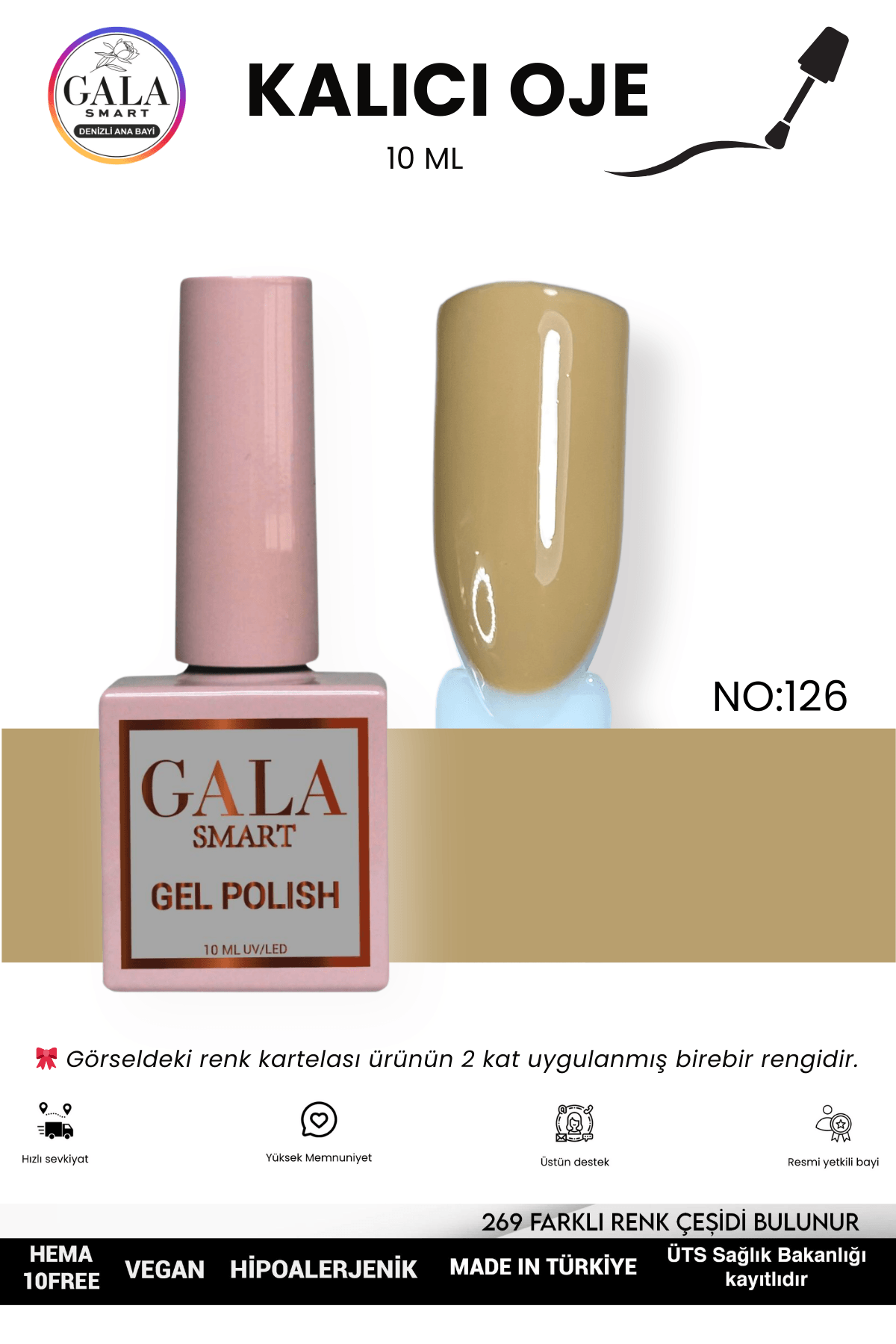 DOĞAL TONLU KALICI OJE 10 ML  - 126