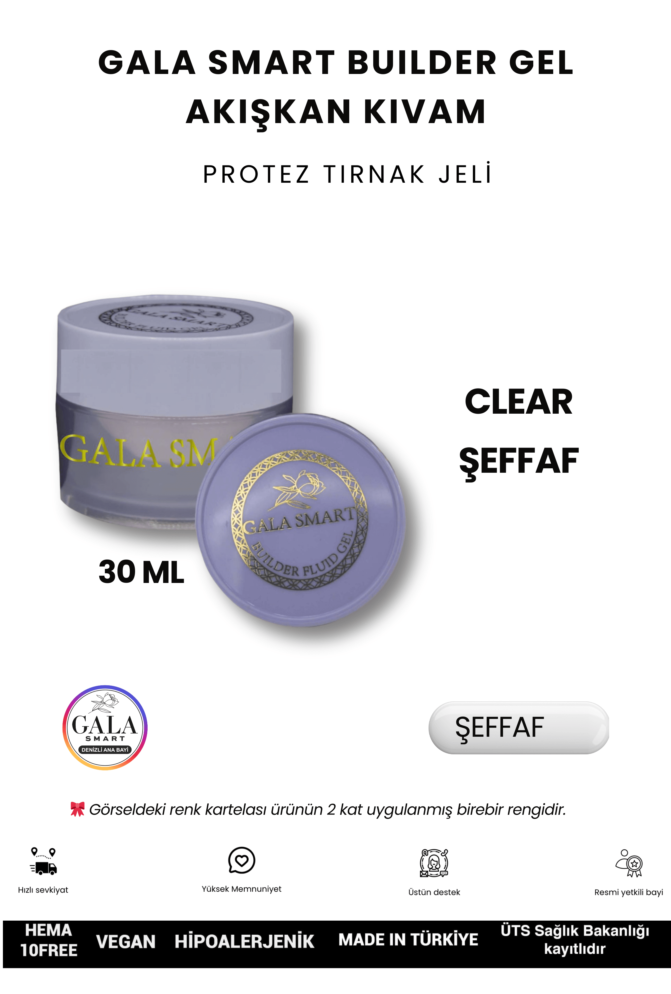 AKIŞKAN KIVAMLI GALA PROTEZ TIRNAK JELİ
