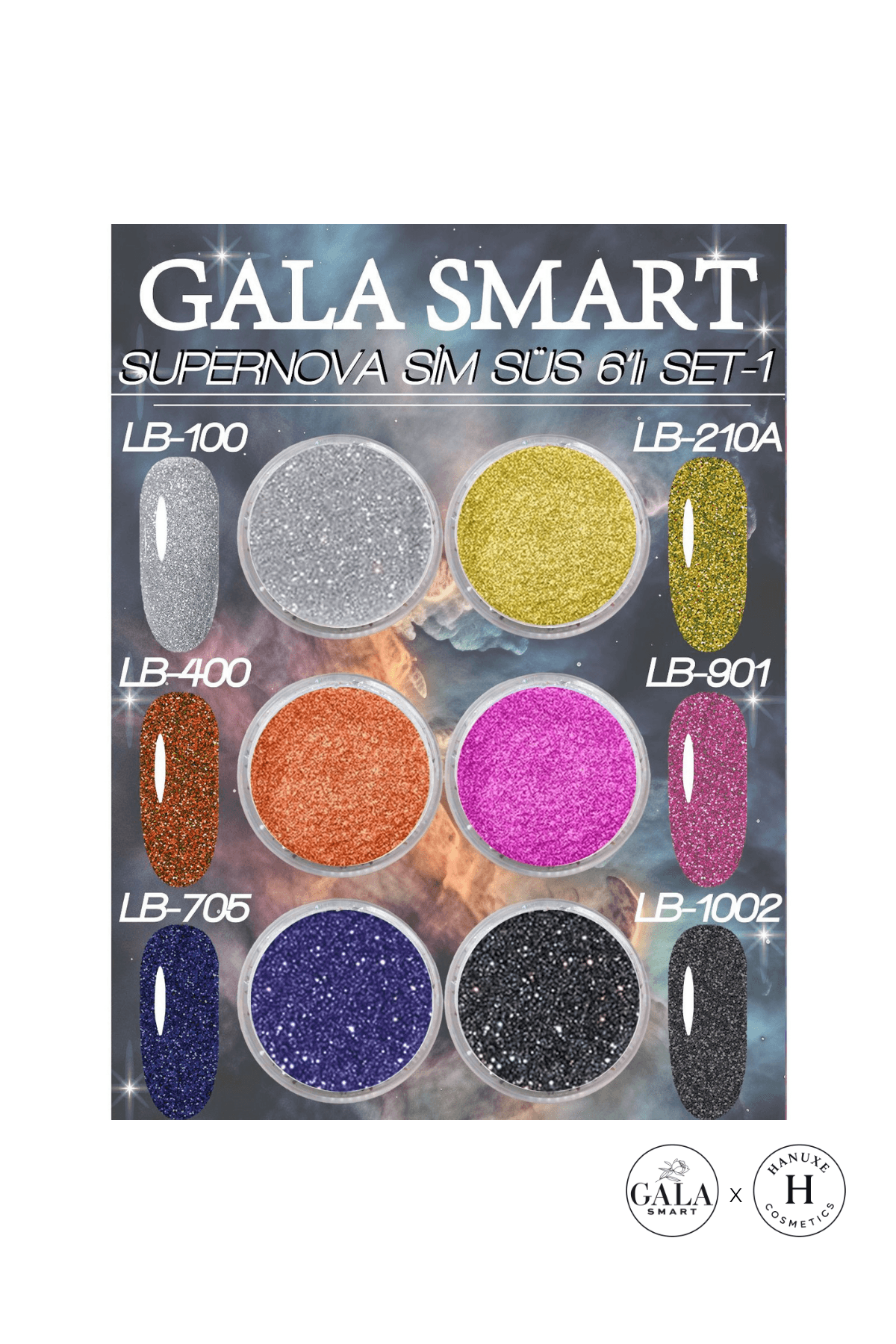 SİM SÜS SET 6LI  - SÜPERNOVA SET-1