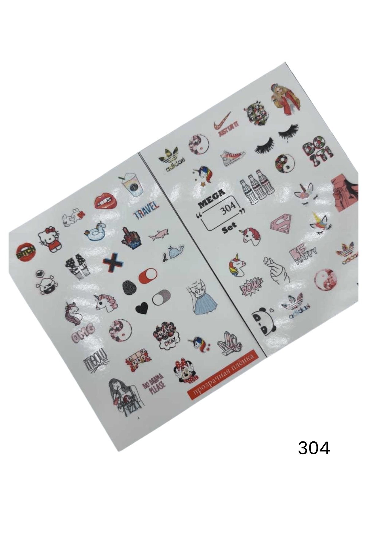 STICKER NAIL ART  - 304