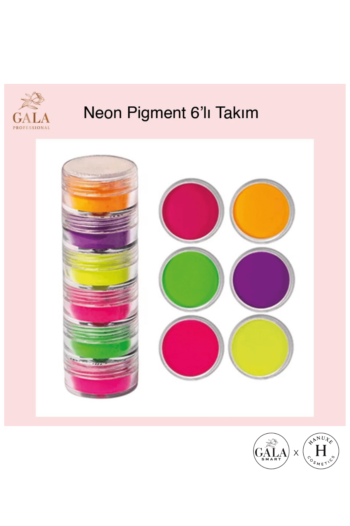 NEON TOZ SETİ - 6LI NEON TOZ SETİ