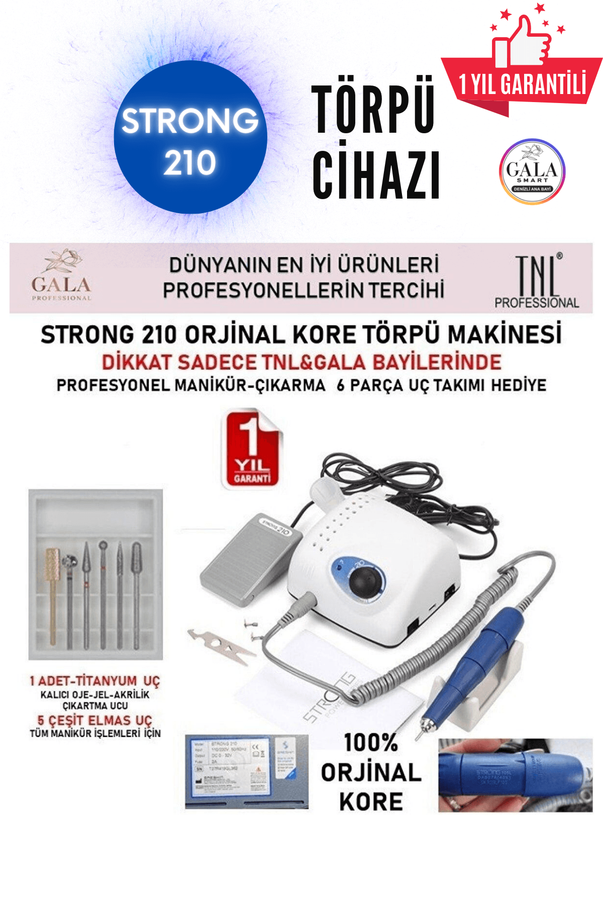 PROTEZ TIRNAK FREZE TÖRPÜ MAKİNESİ CİHAZI