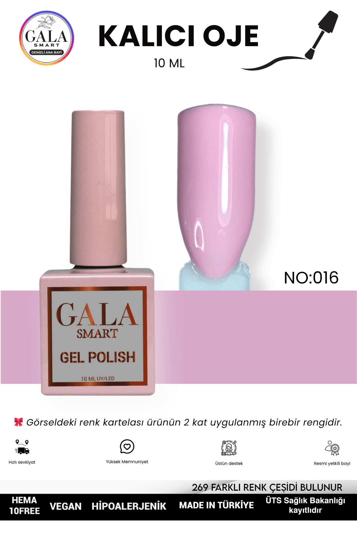 PEMBE KALICI OJE 10 ML - 016