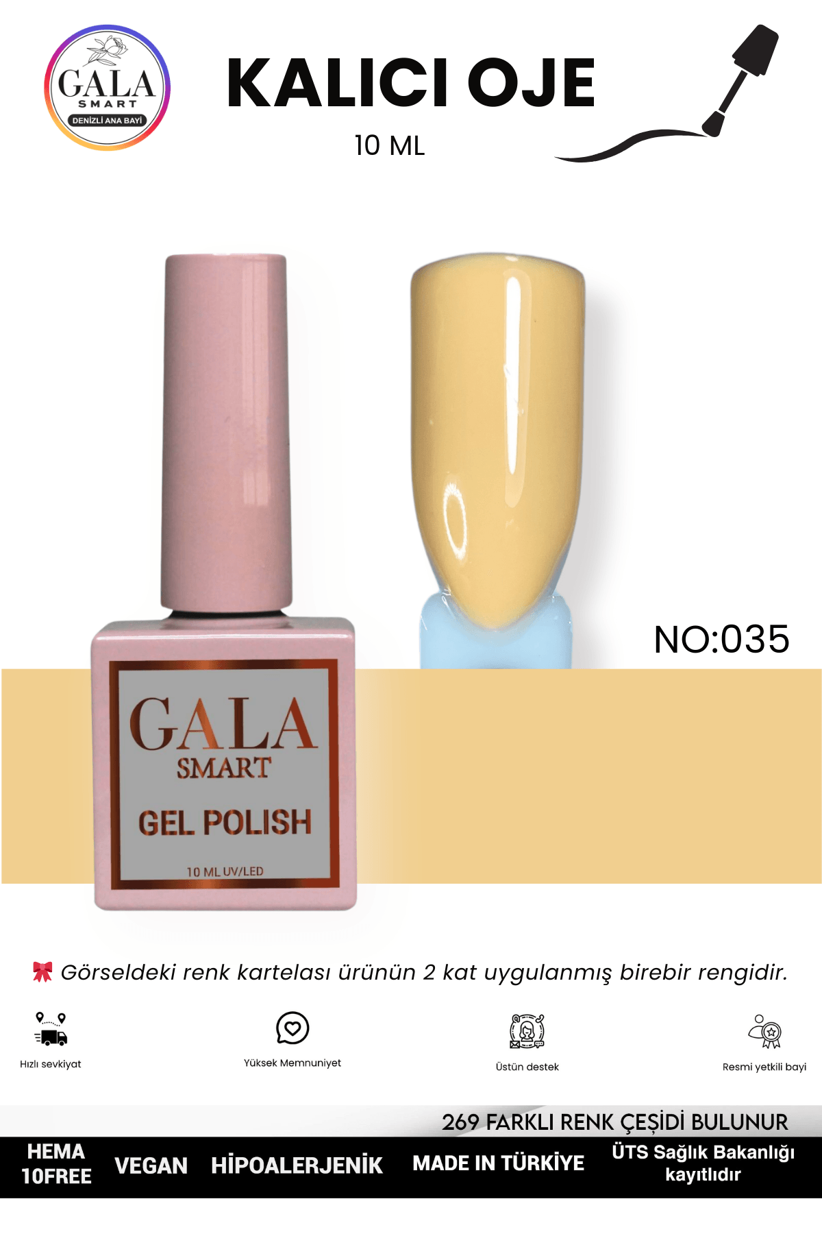 DOĞAL TONLU KALICI OJE 10 ML  - 035
