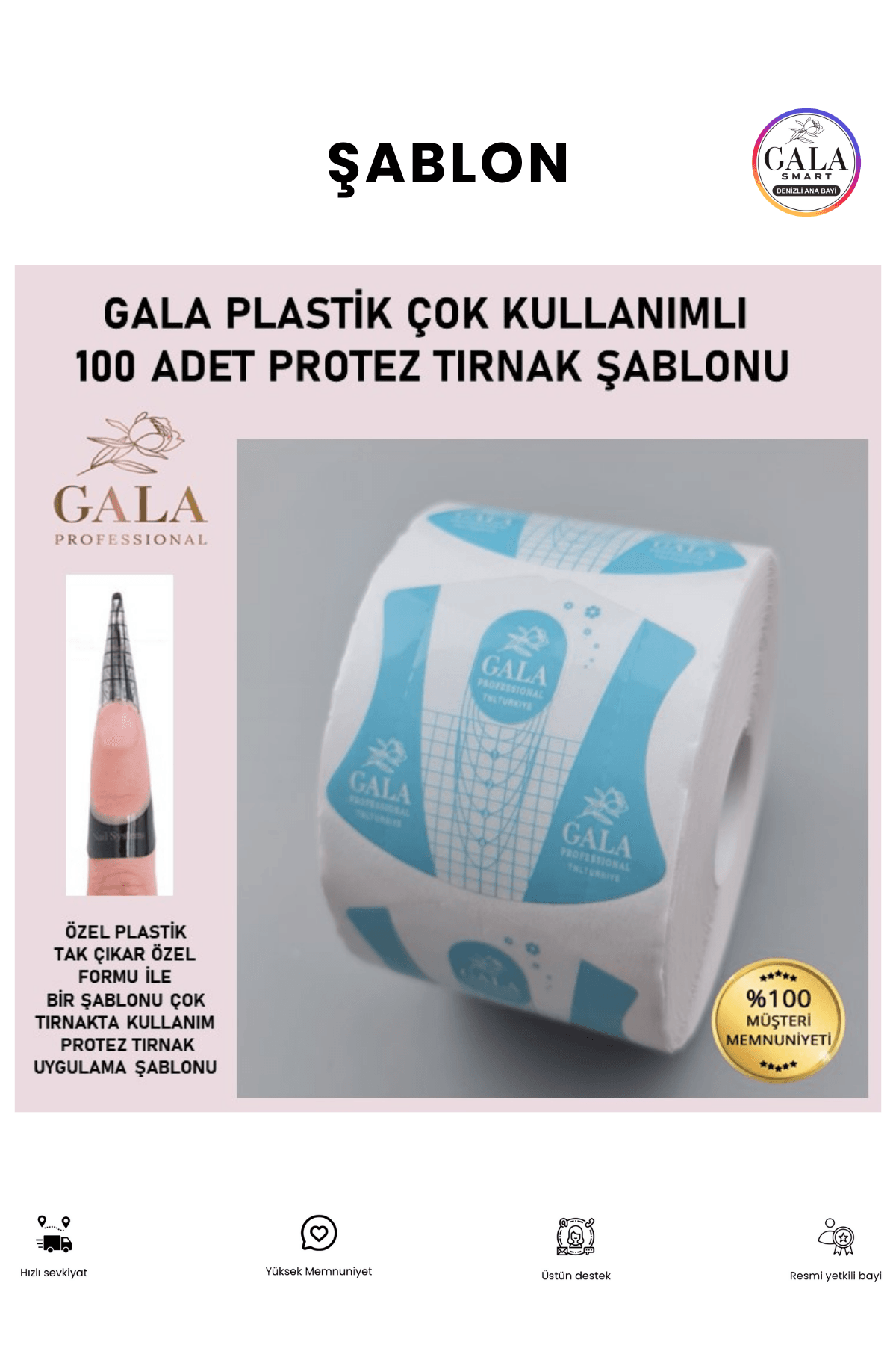 PLASTİK ŞABLON 100 LÜ