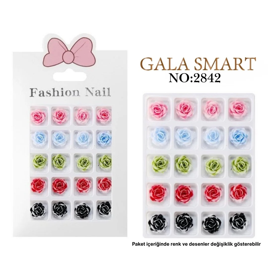 3D charm süsleme nail art 2842