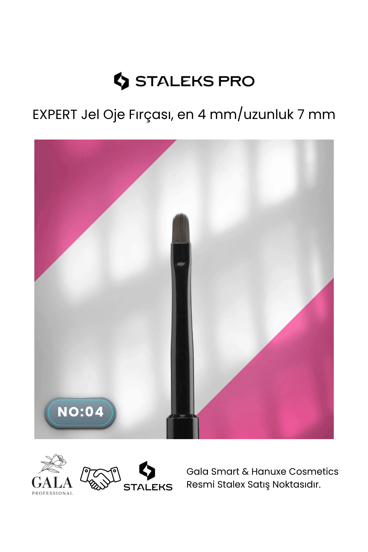 EXPERT Jel Oje Fırçası, en 4 mm/uzunluk 7 mm