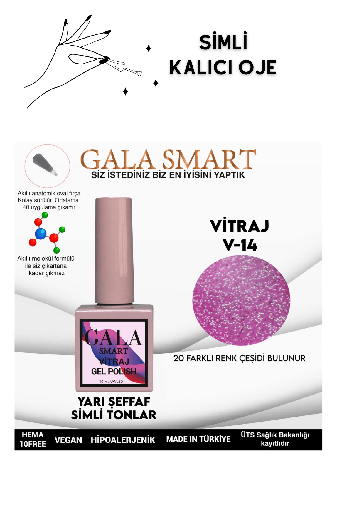 YARI ŞEFFAF SİMLİ VITRAJ KALICI OJE - 14