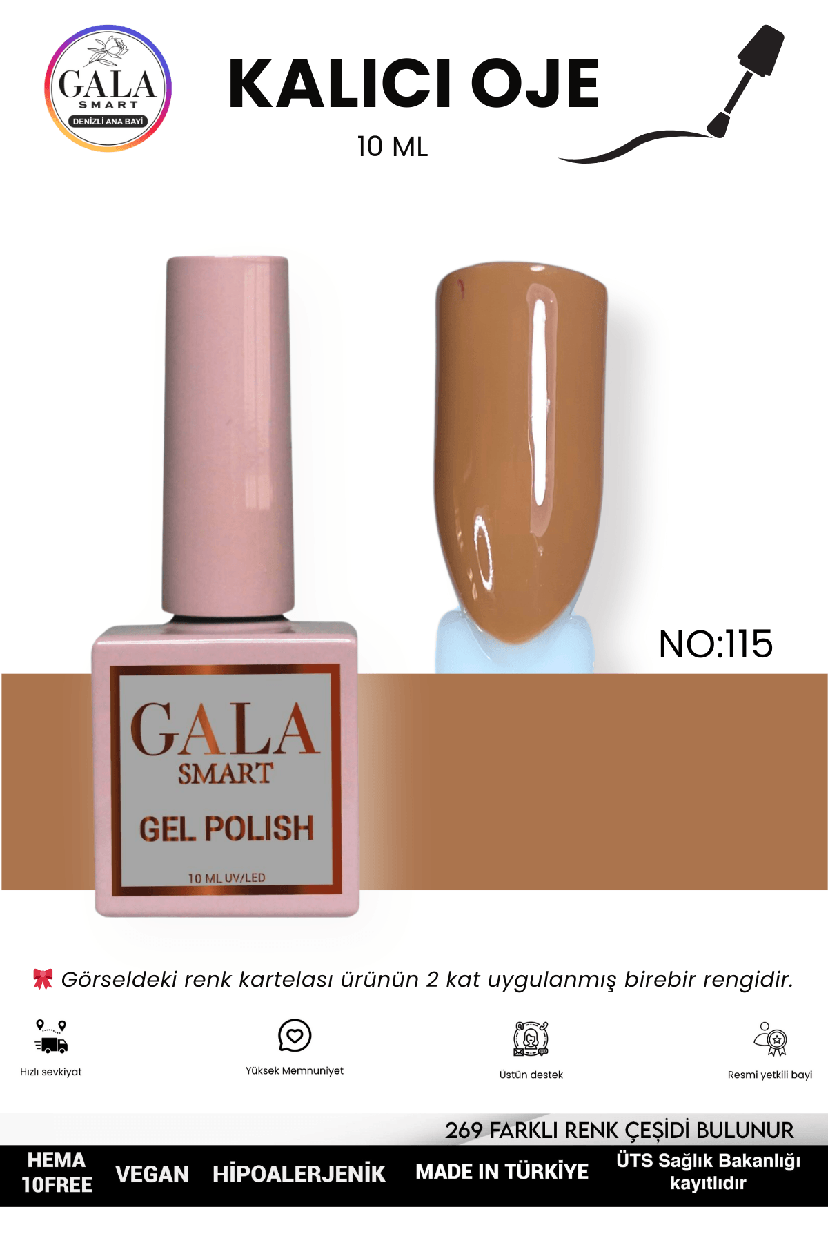 KAHVERENGİ KALICI OJE 10 ML