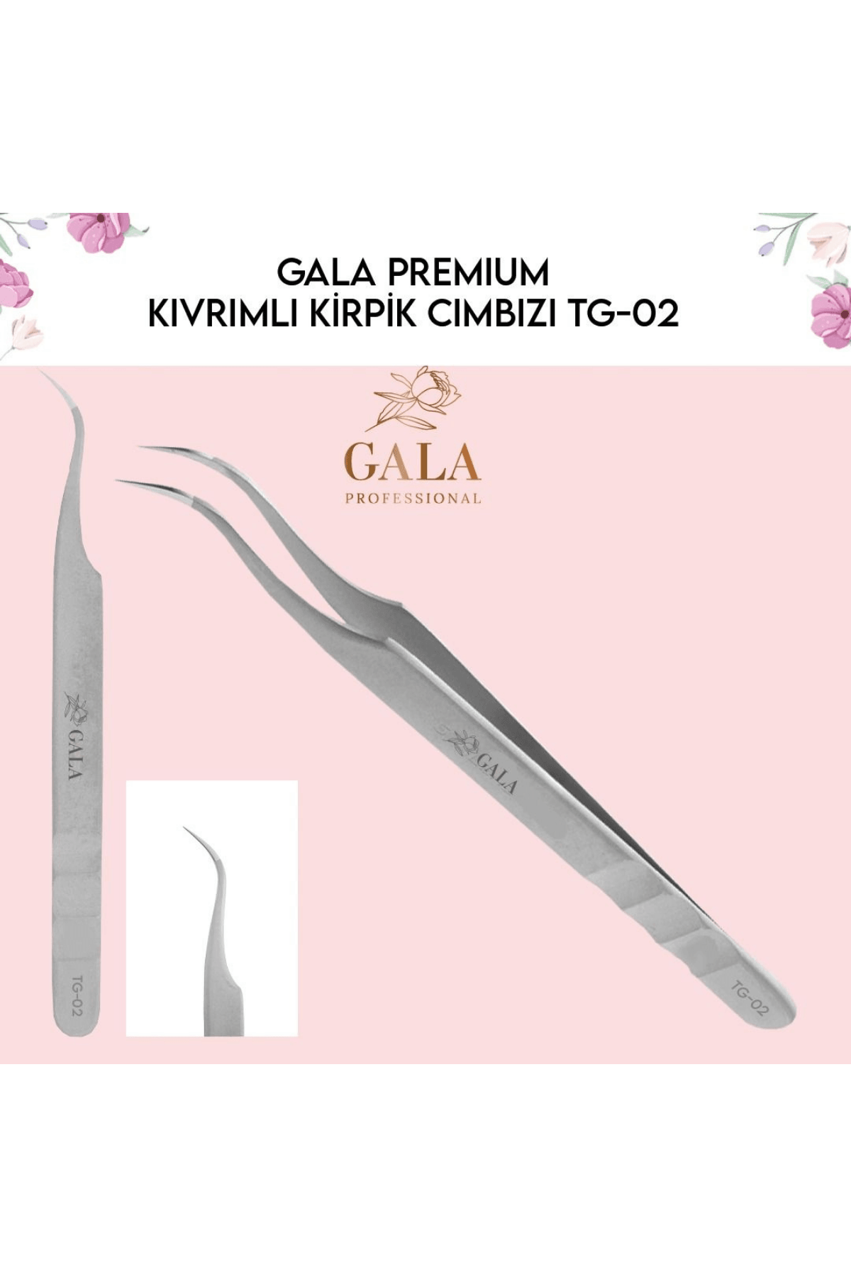 İPEK KİRPİK CIMBIZI - KIVRIMLI PREMIUM TG-02