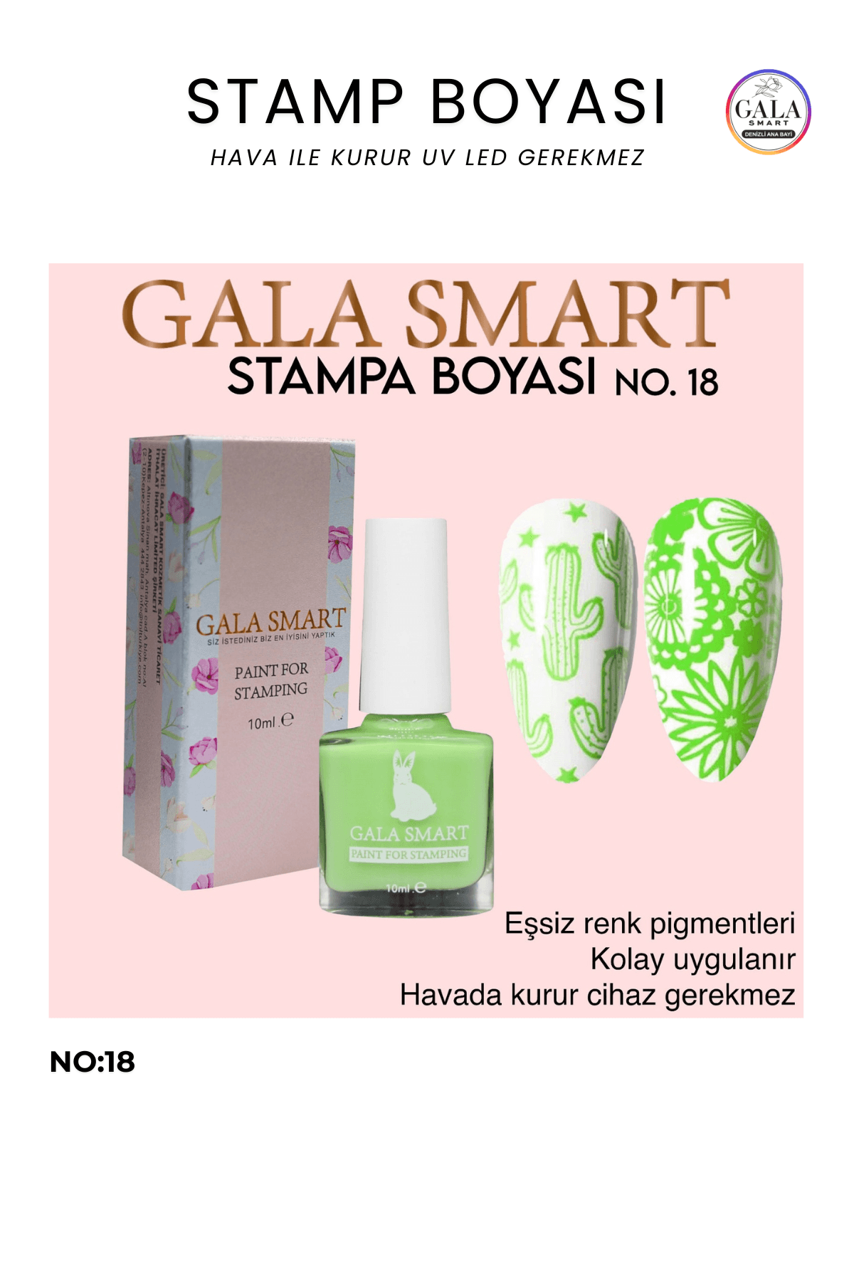 Stamp Boyası - 18 CANLI YEŞİL
