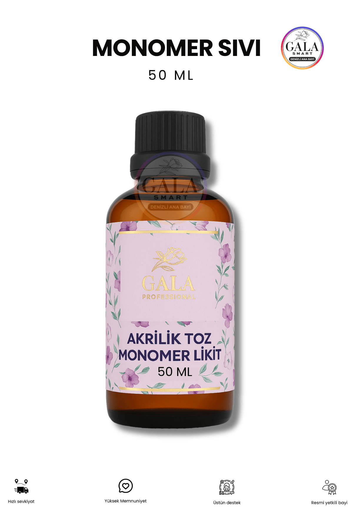 Monomer Sıvı Akrilik Tırnak Uygulamaları İçin - 50 ML