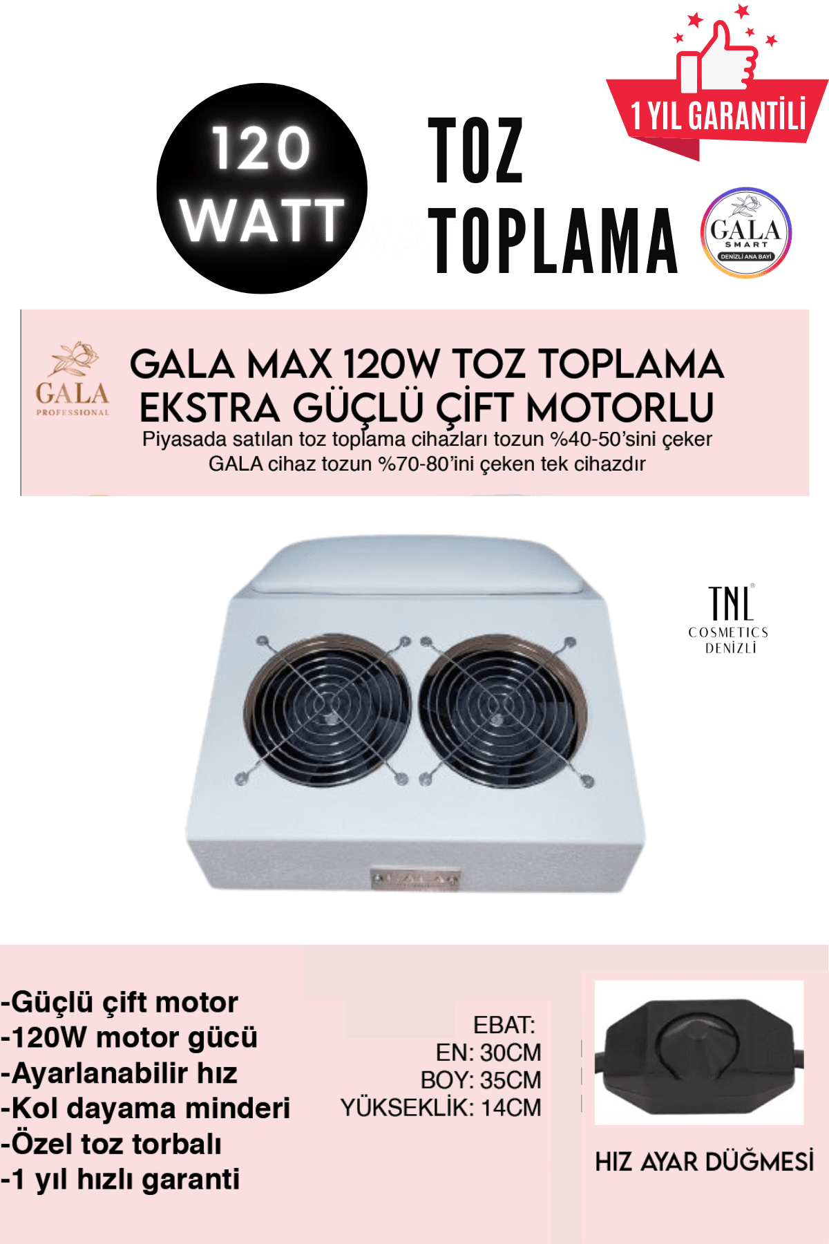 PROTEZ TIRNAK TOZ TOPLAMA MAKİNESİ