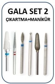 MANİKÜR PEDİKÜR TEMEL UÇ SET EKONOMİK PAKET - TEMEL UÇ SET NO:2