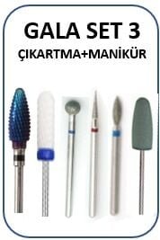 MANİKÜR PEDİKÜR TEMEL UÇ SET EKONOMİK PAKET - TEMEL UÇ SET NO:3