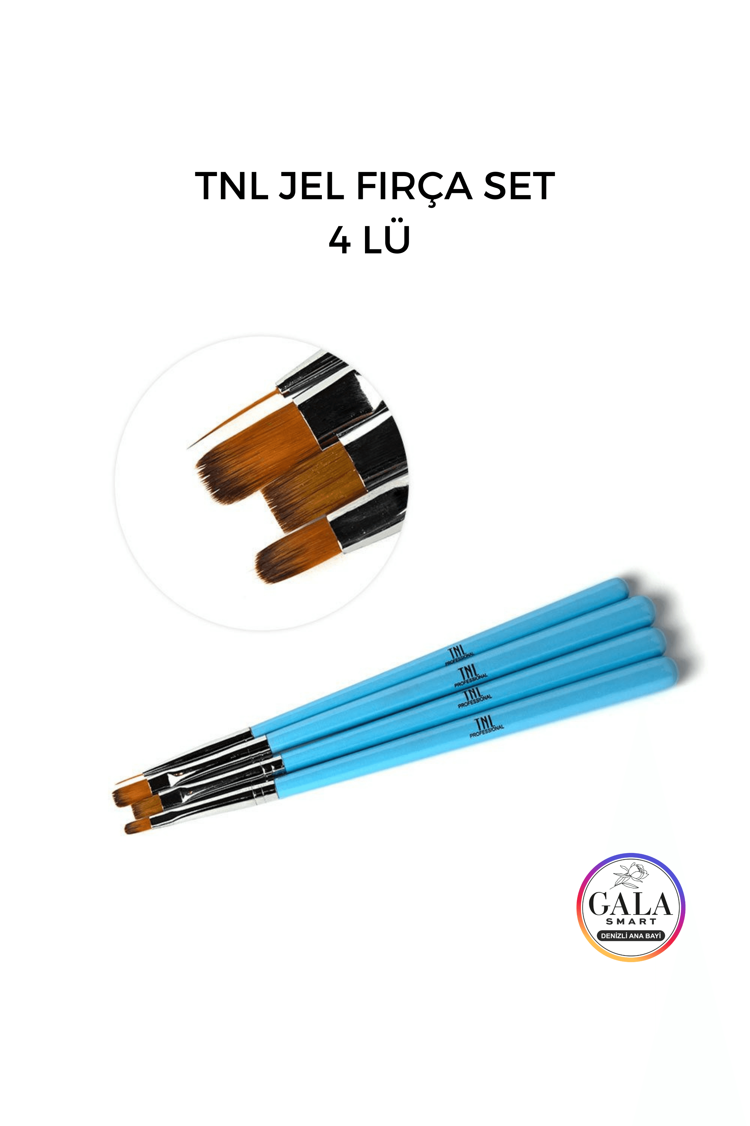 Protez Tırnak Nail Art Fırça Setleri - JEL FIRÇA SET TNL