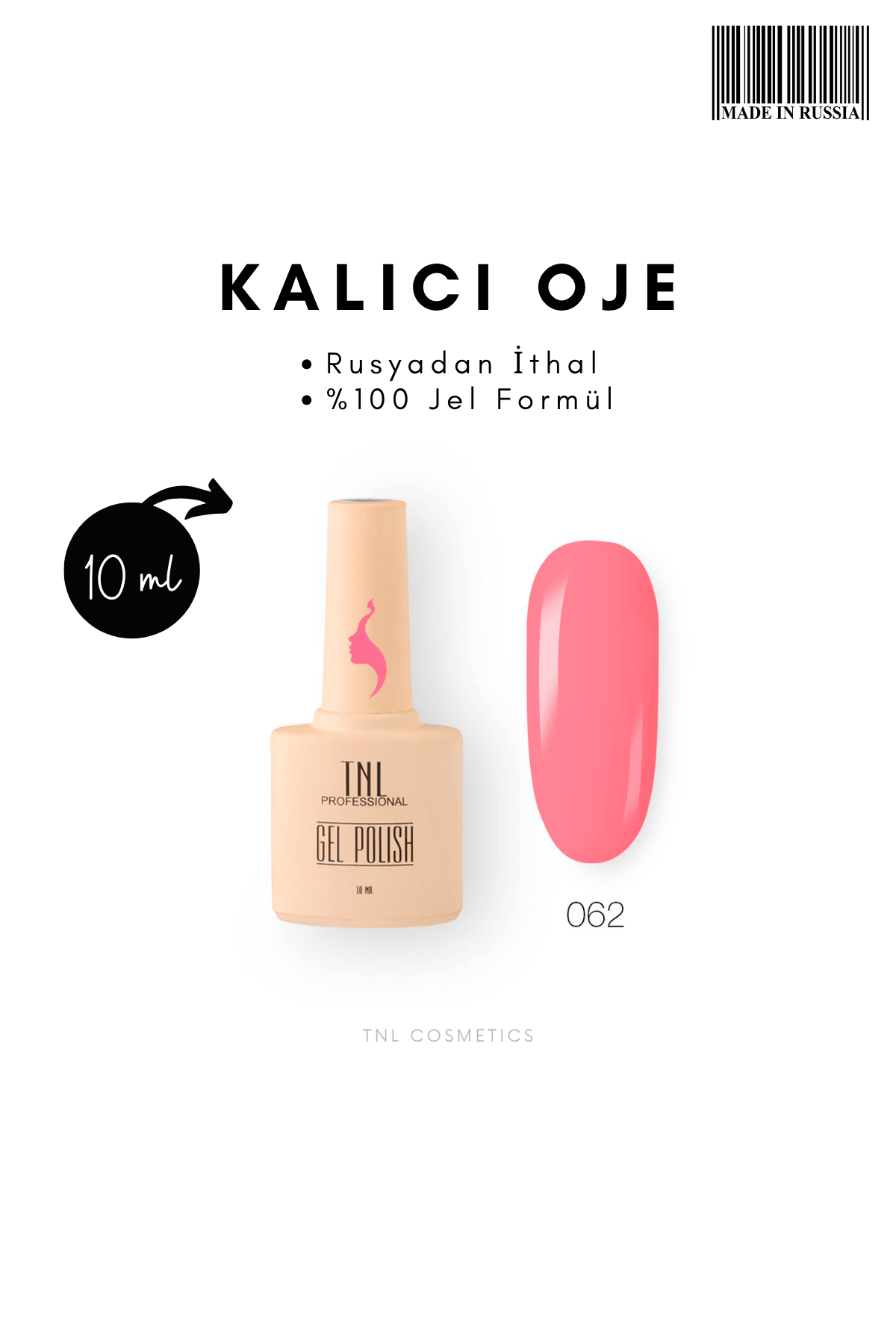 TNL Kalıcı Oje 10 ML - 062