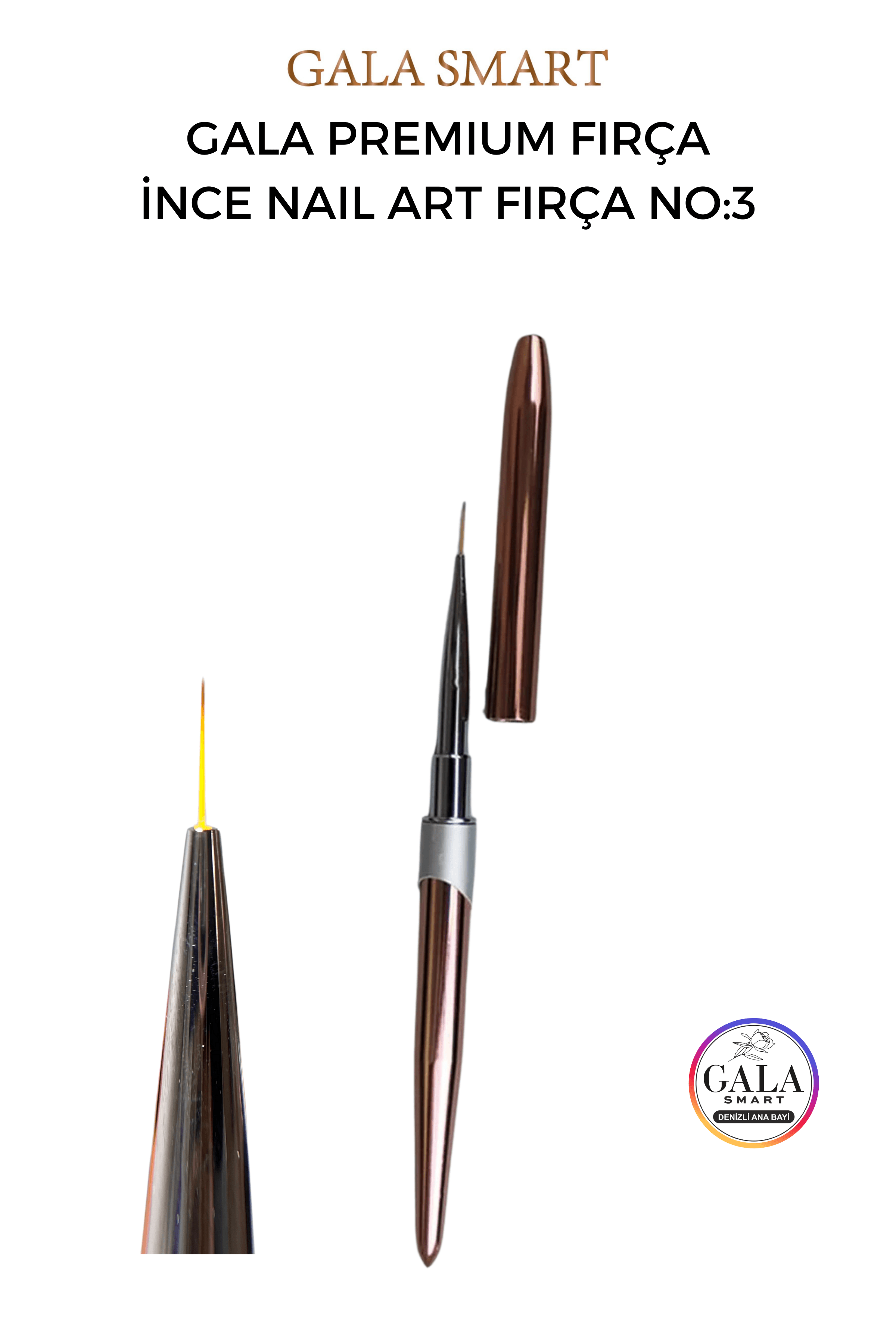Nail Art İçin İnce Fırça - İNCE FIRÇA PREMIUM 3