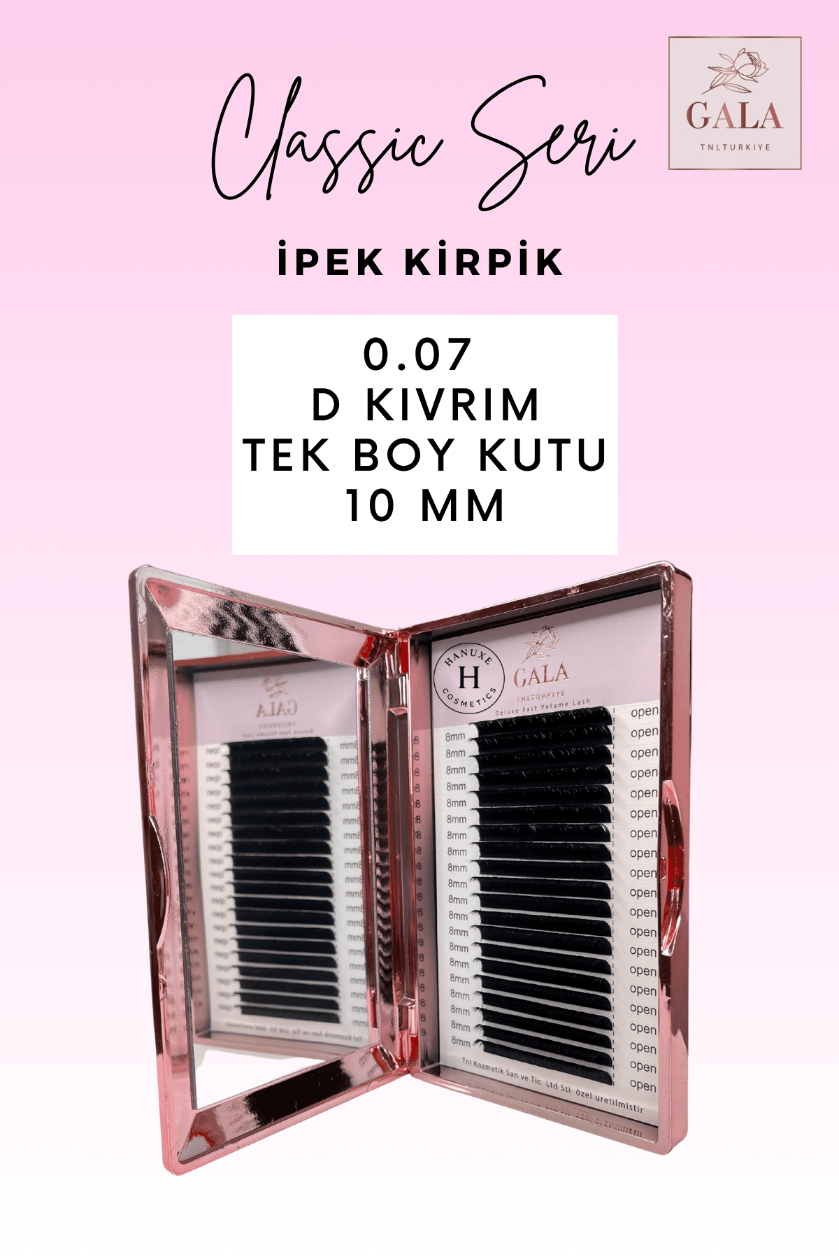 0.07 KALINLIK /  D KIVRIM / CLASSIC İPEK KİRPİK