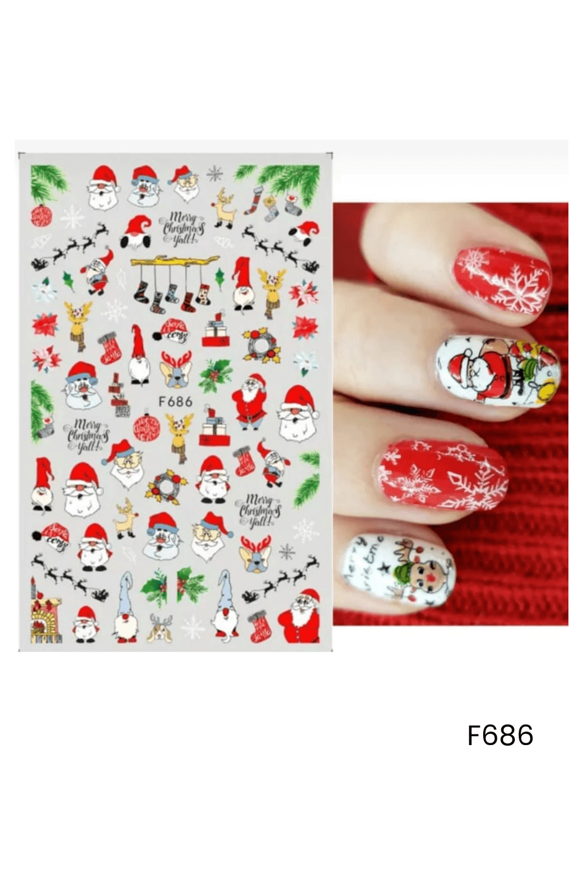 STICKER NAIL ART  - F686